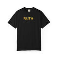 Faith Graphic T-Shirt — Minimal Gold Text Spiritual Tee