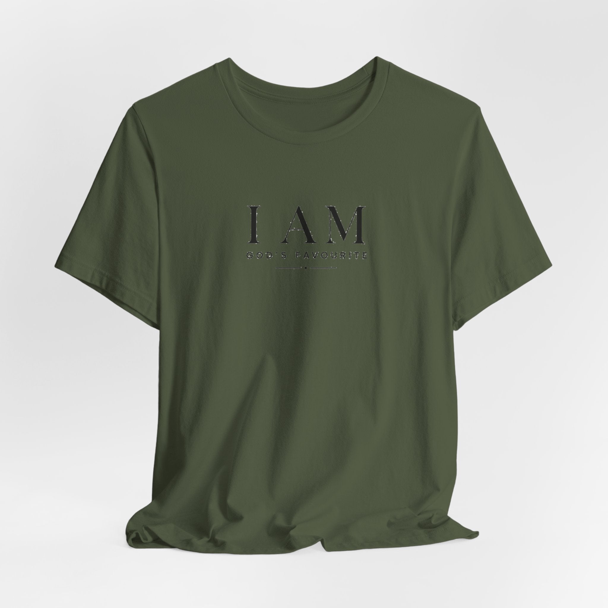 I AM "God's Favourite" T-Shirt — Inspirational Christian Faith Tee