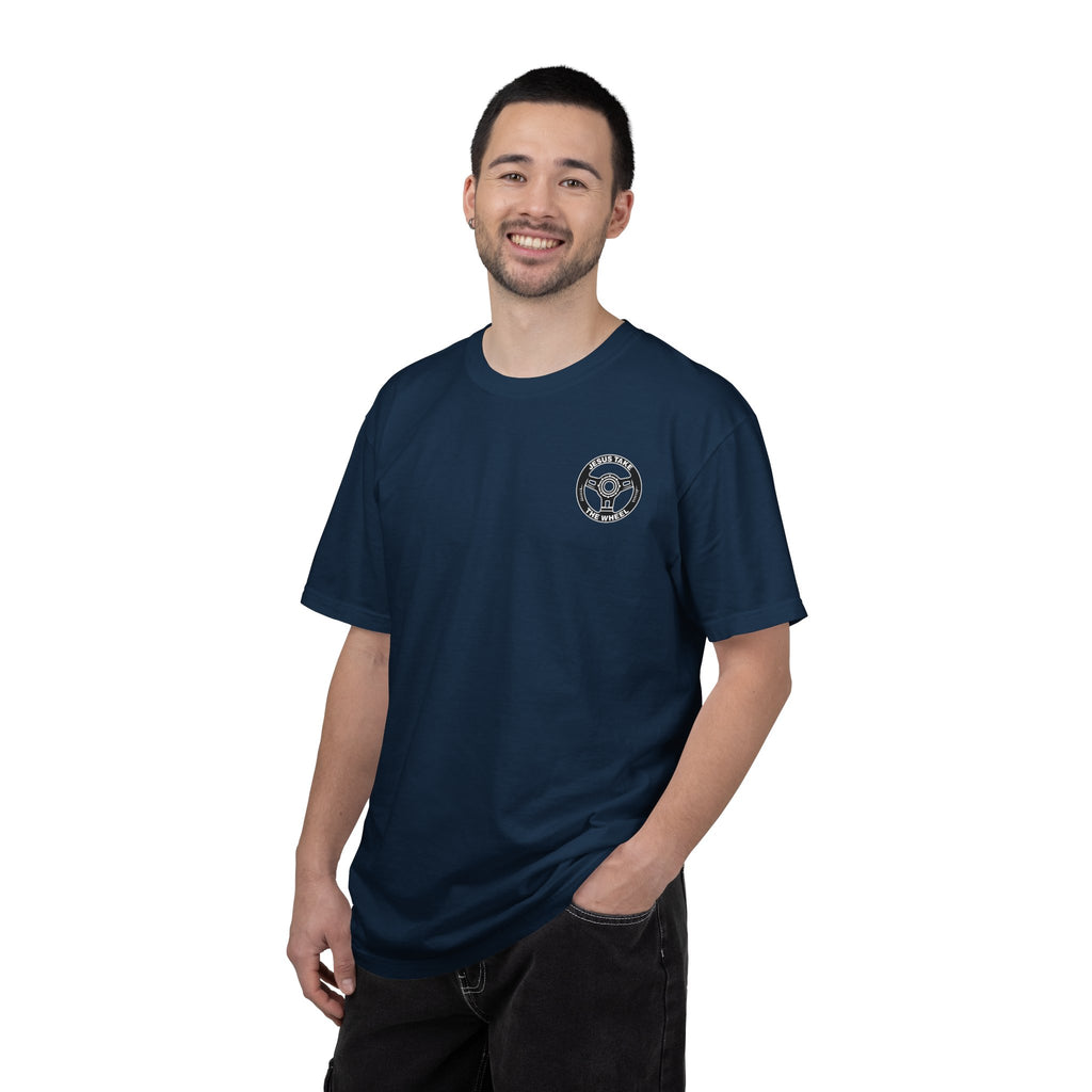 Jesus Take The Wheel T-Shirt — Steering Wheel Graphic Tee