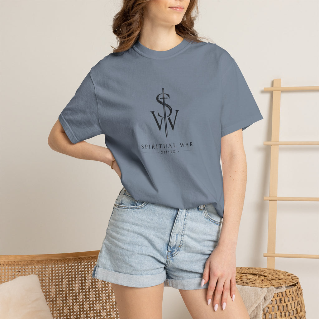 Spiritual War Club Logo T-Shirt — Minimalist Faith Graphic Tee
