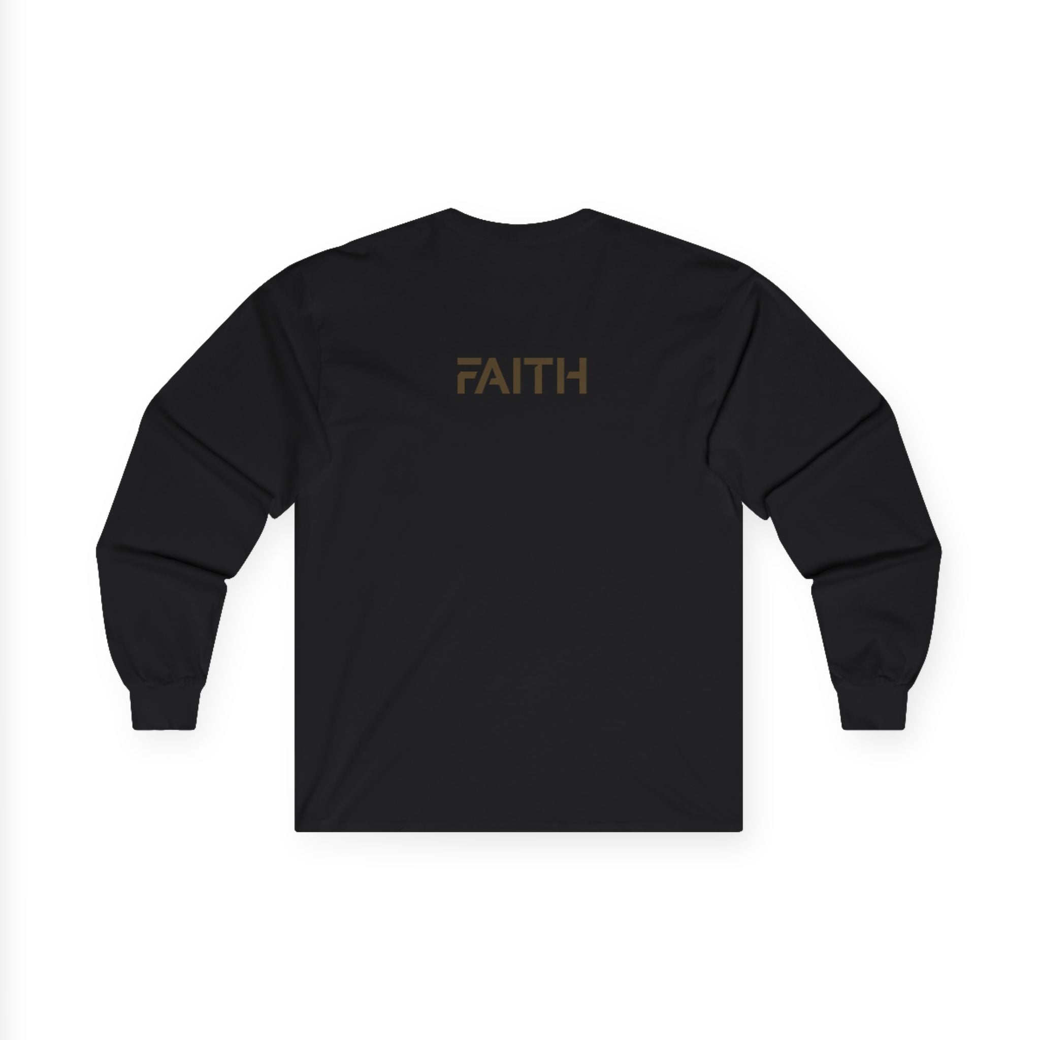 Faith Long Sleeve Tee — Minimalist Inspirational Shirt