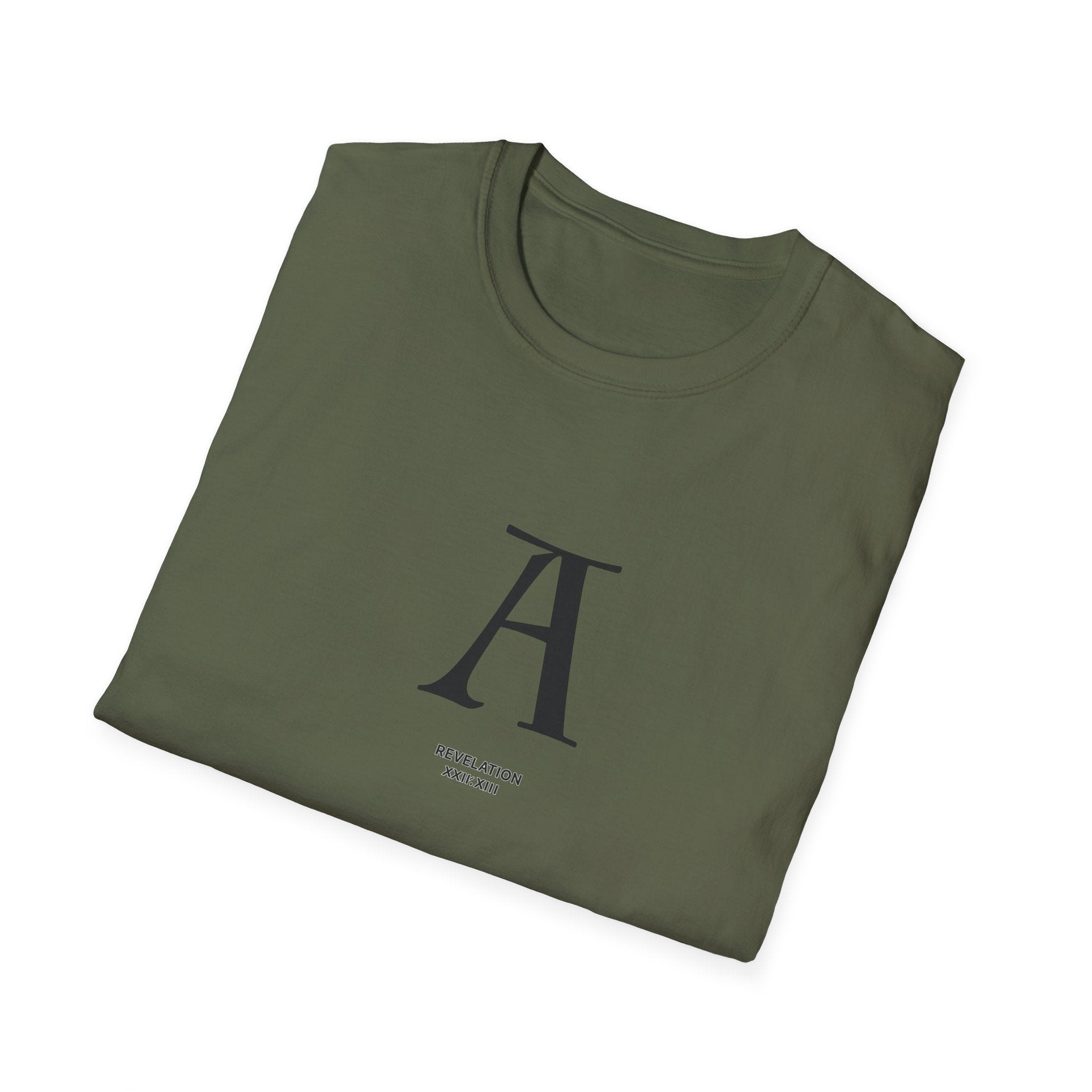 Letter A Minimalist Monogram T-Shirt — Classic Initial Graphic Tee
