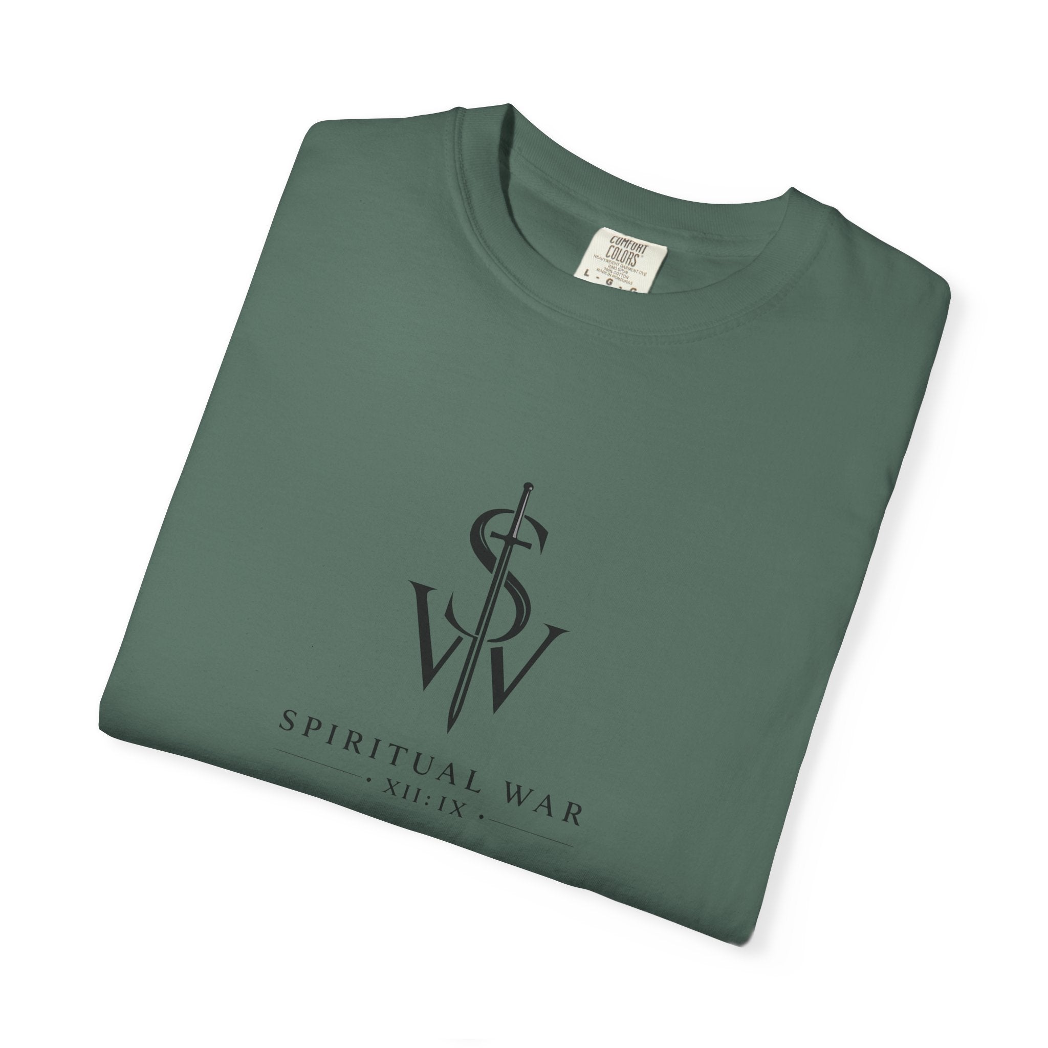 Spiritual War Club Logo T-Shirt — Minimalist Faith Graphic Tee