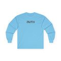 Faith Long Sleeve Tee — Minimalist Inspirational Shirt