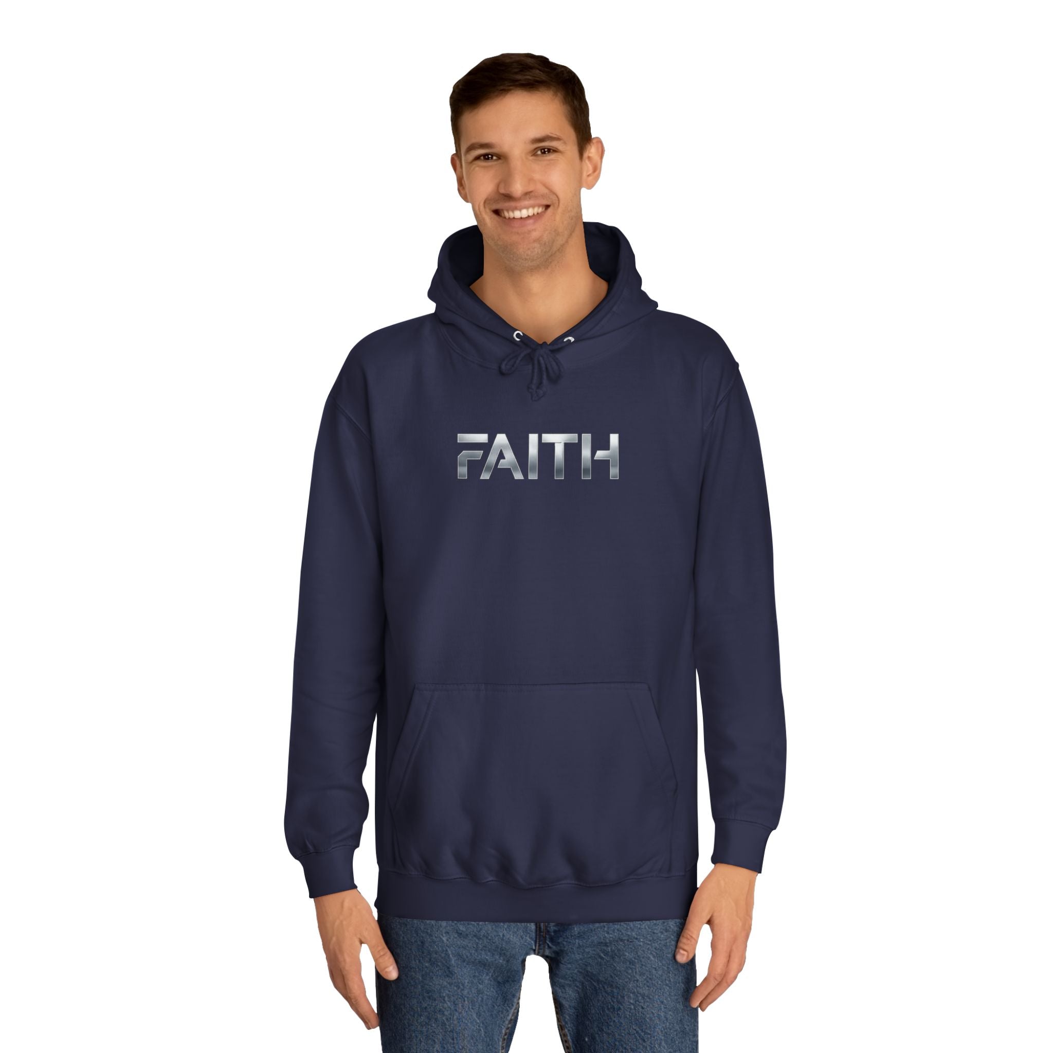 Faith Reflective Hoodie — Minimalist Light-Catching Pullover
