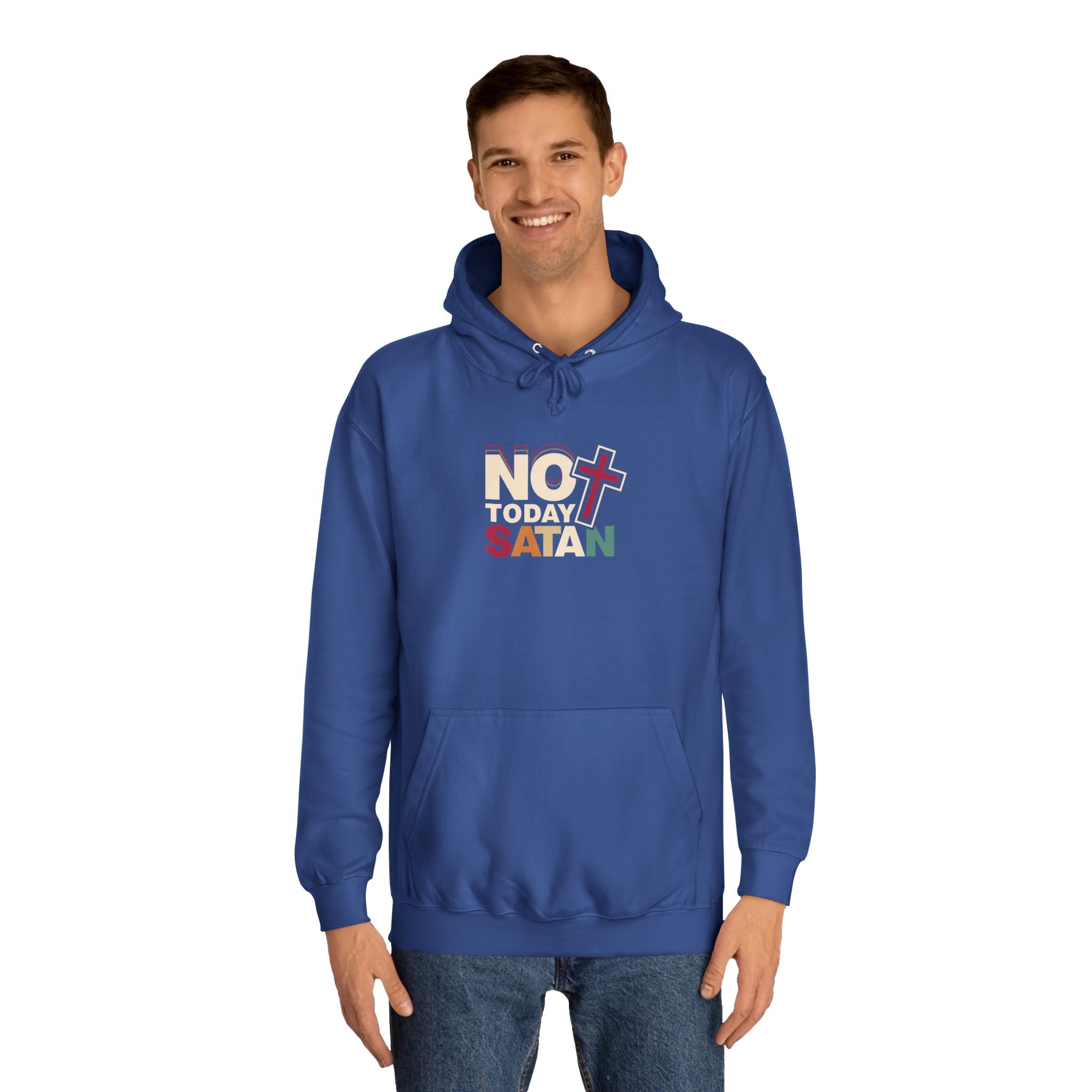 Not Today Satan Hoodie — Bold Spiritual Graphic Pullover