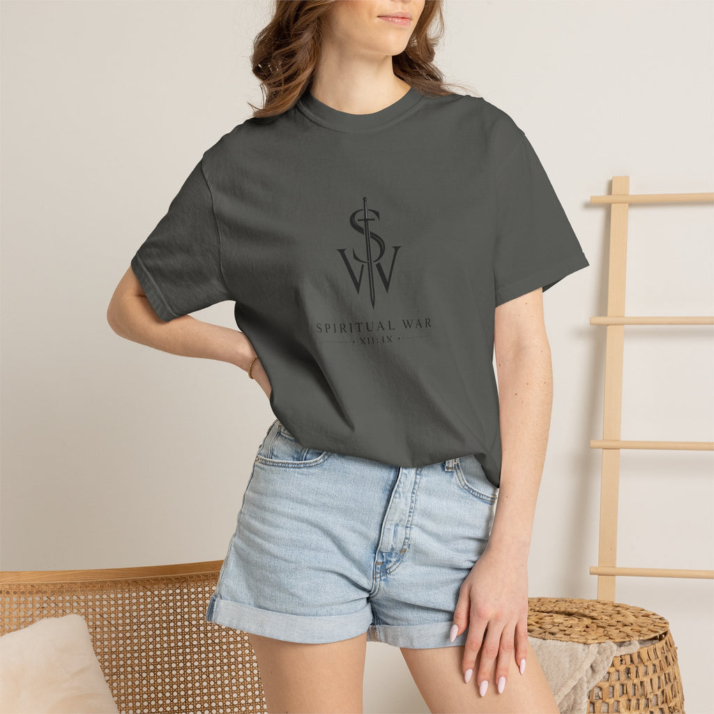 Spiritual War Club Logo T-Shirt — Minimalist Faith Graphic Tee