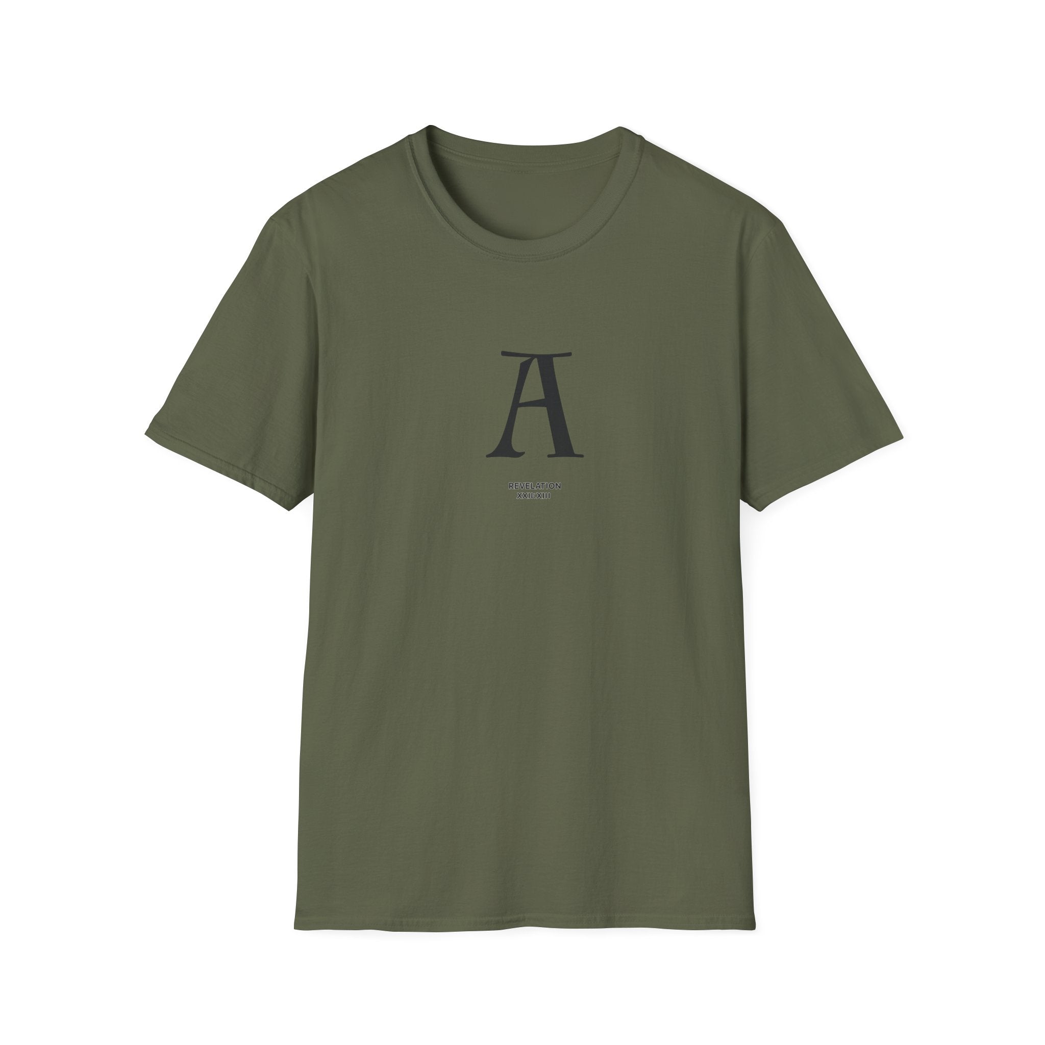 Letter A Minimalist Monogram T-Shirt — Classic Initial Graphic Tee