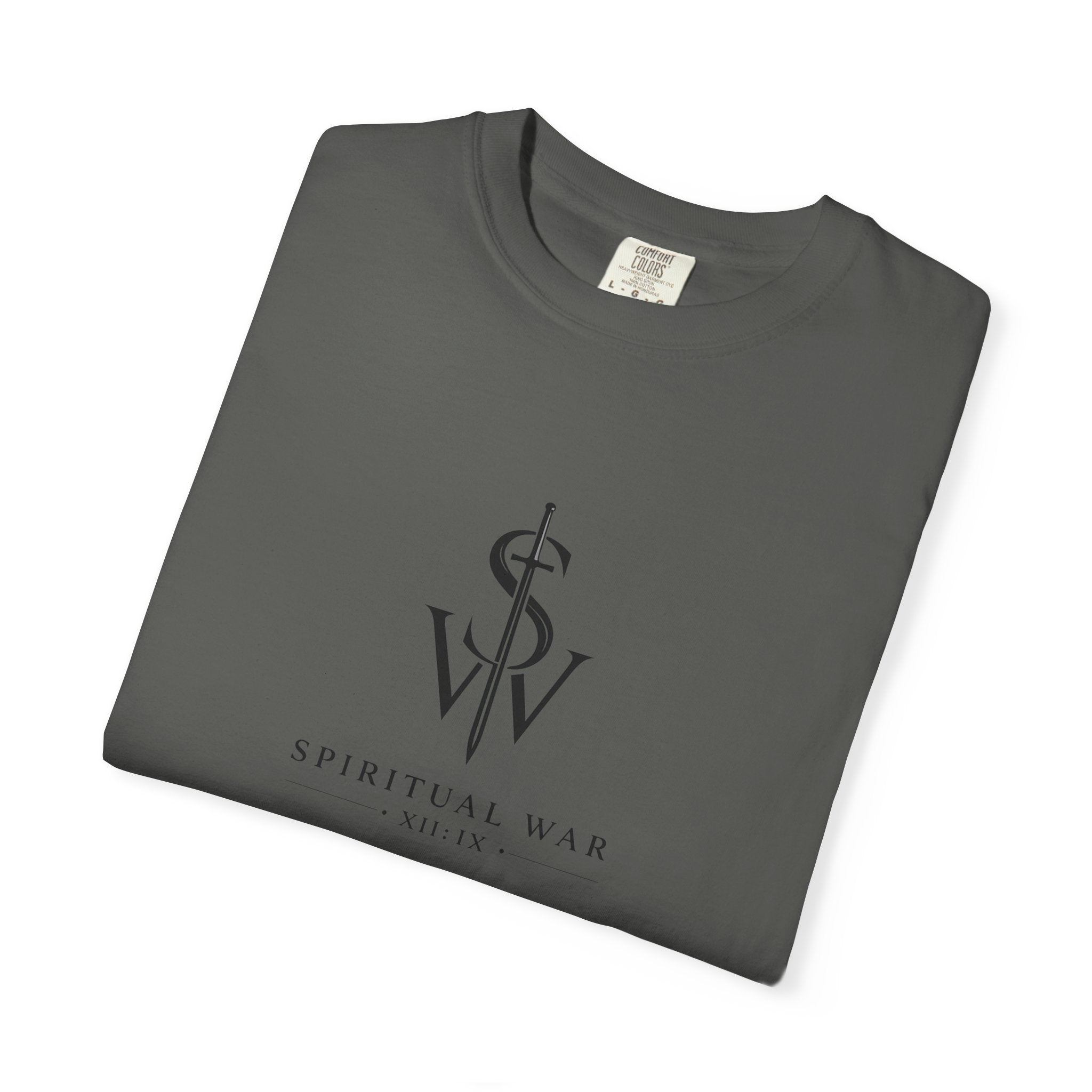 Spiritual War Club Logo T-Shirt — Minimalist Faith Graphic Tee