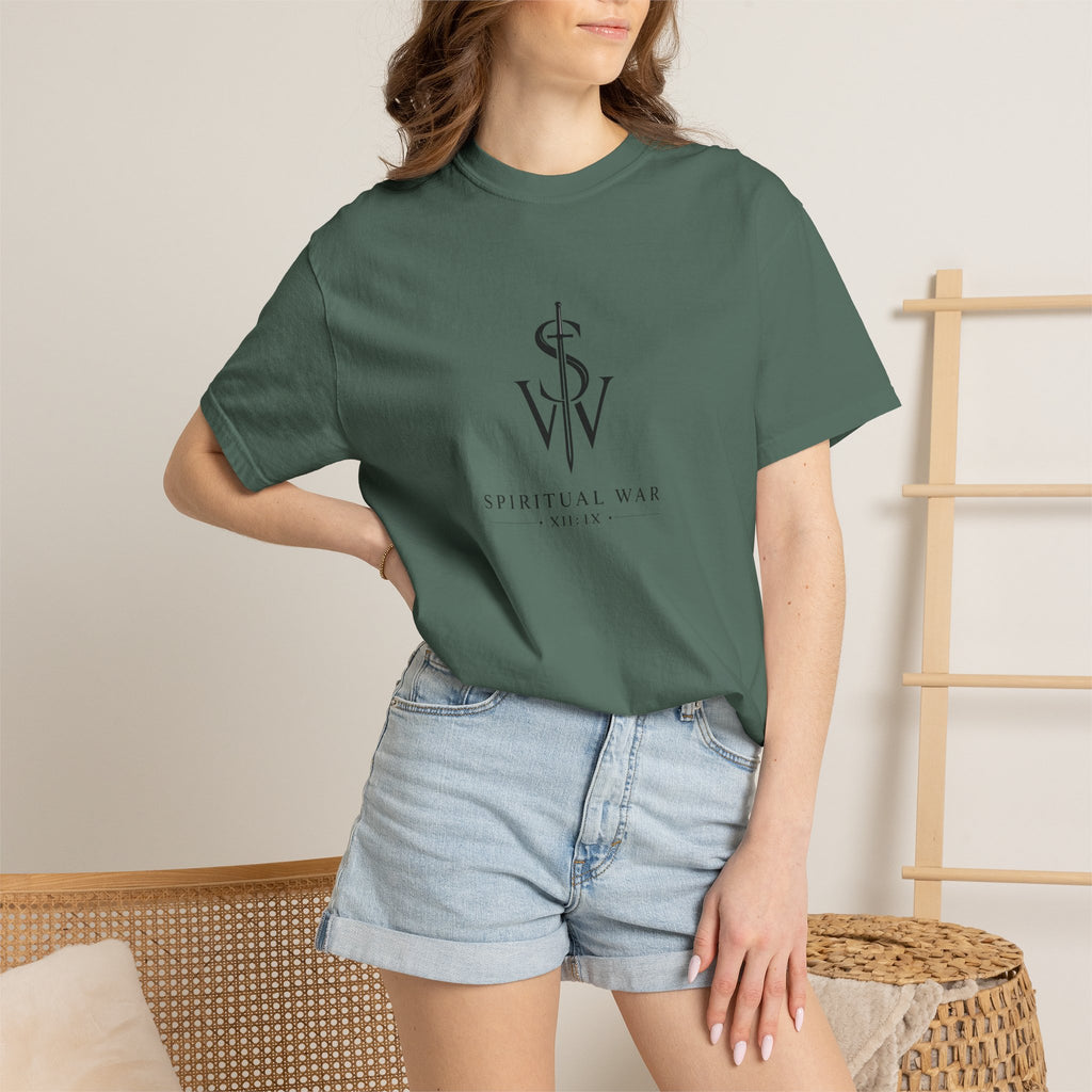 Spiritual War Club Logo T-Shirt — Minimalist Faith Graphic Tee