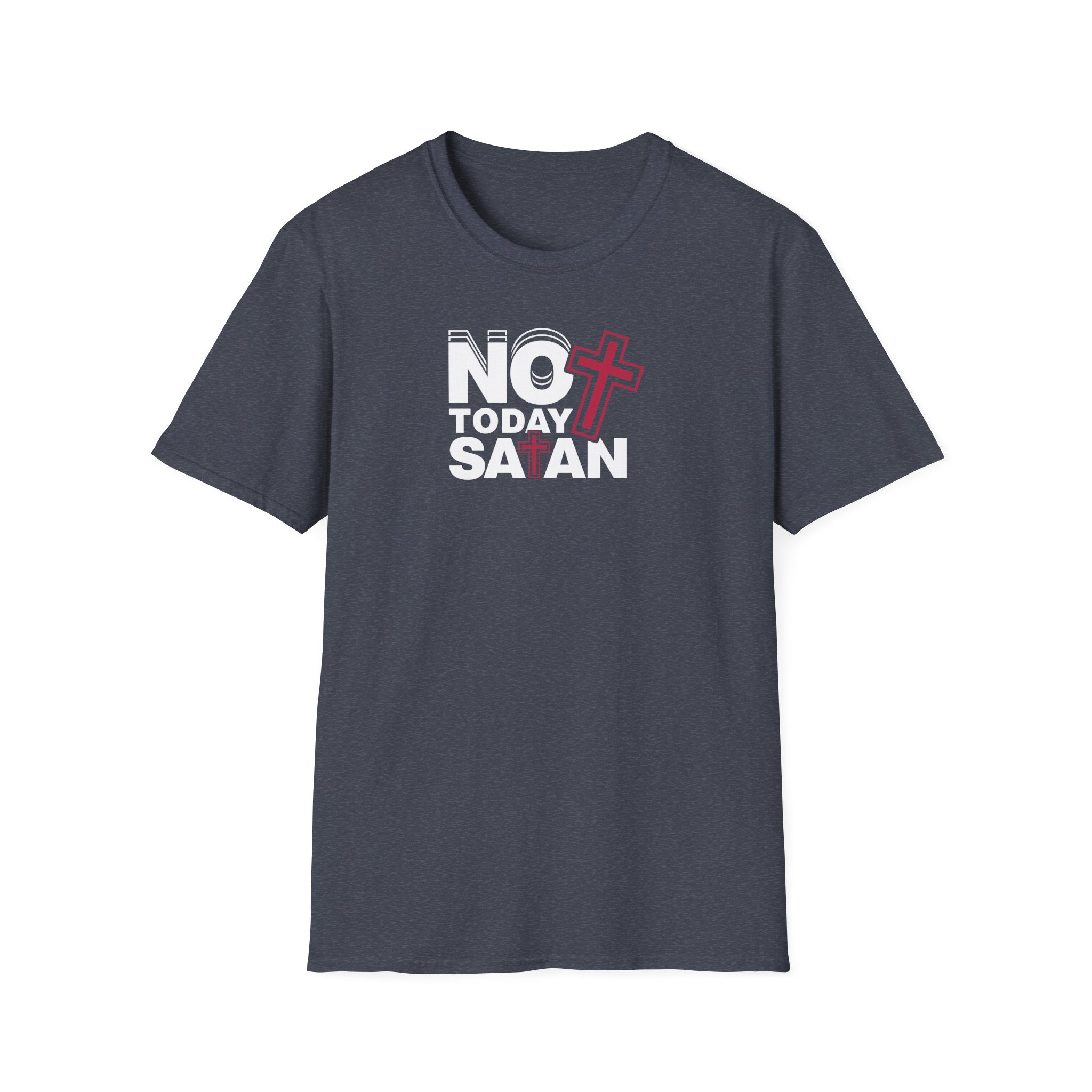 Minimalist Cross T-Shirt — Subtle Dual-Cross Faith Tee