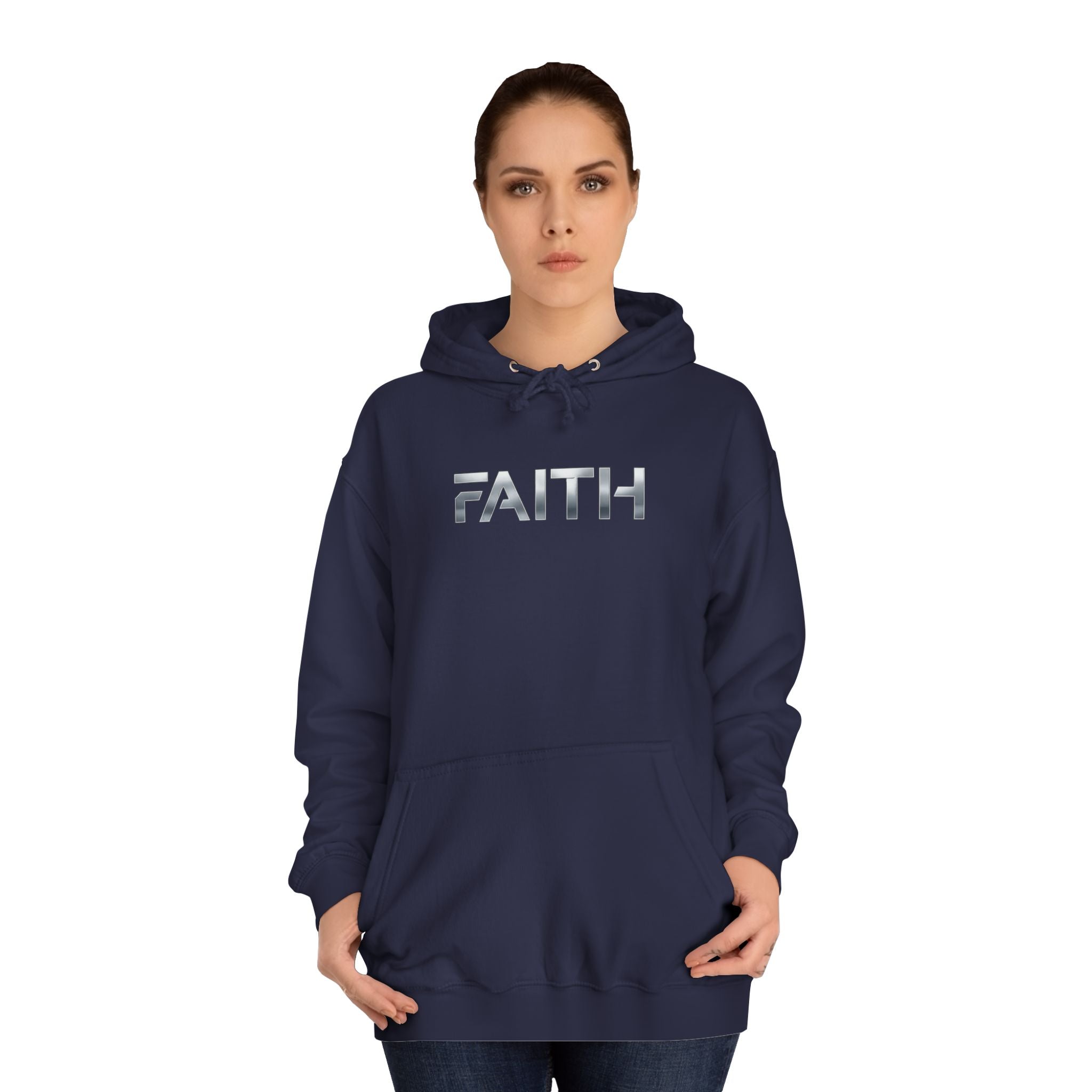 Faith Reflective Hoodie — Minimalist Light-Catching Pullover