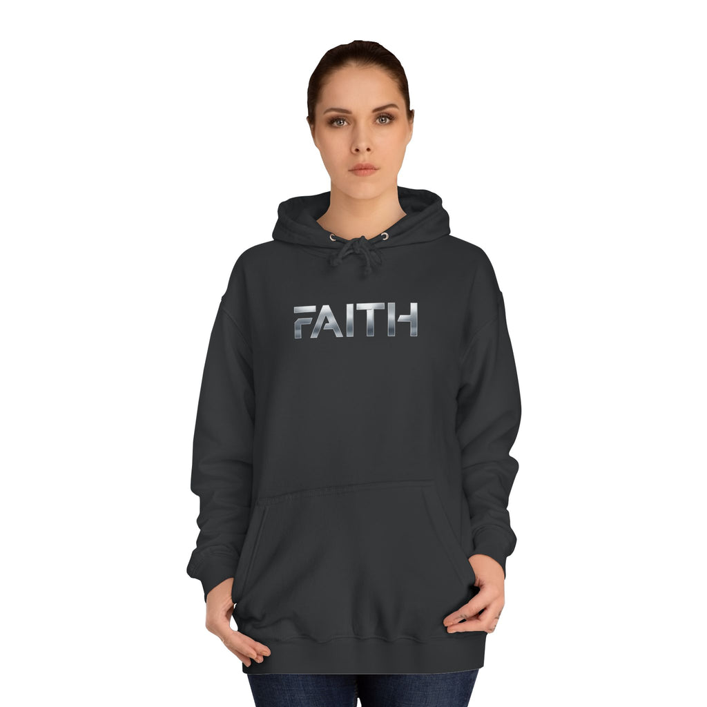 Faith Reflective Hoodie — Minimalist Light-Catching Pullover