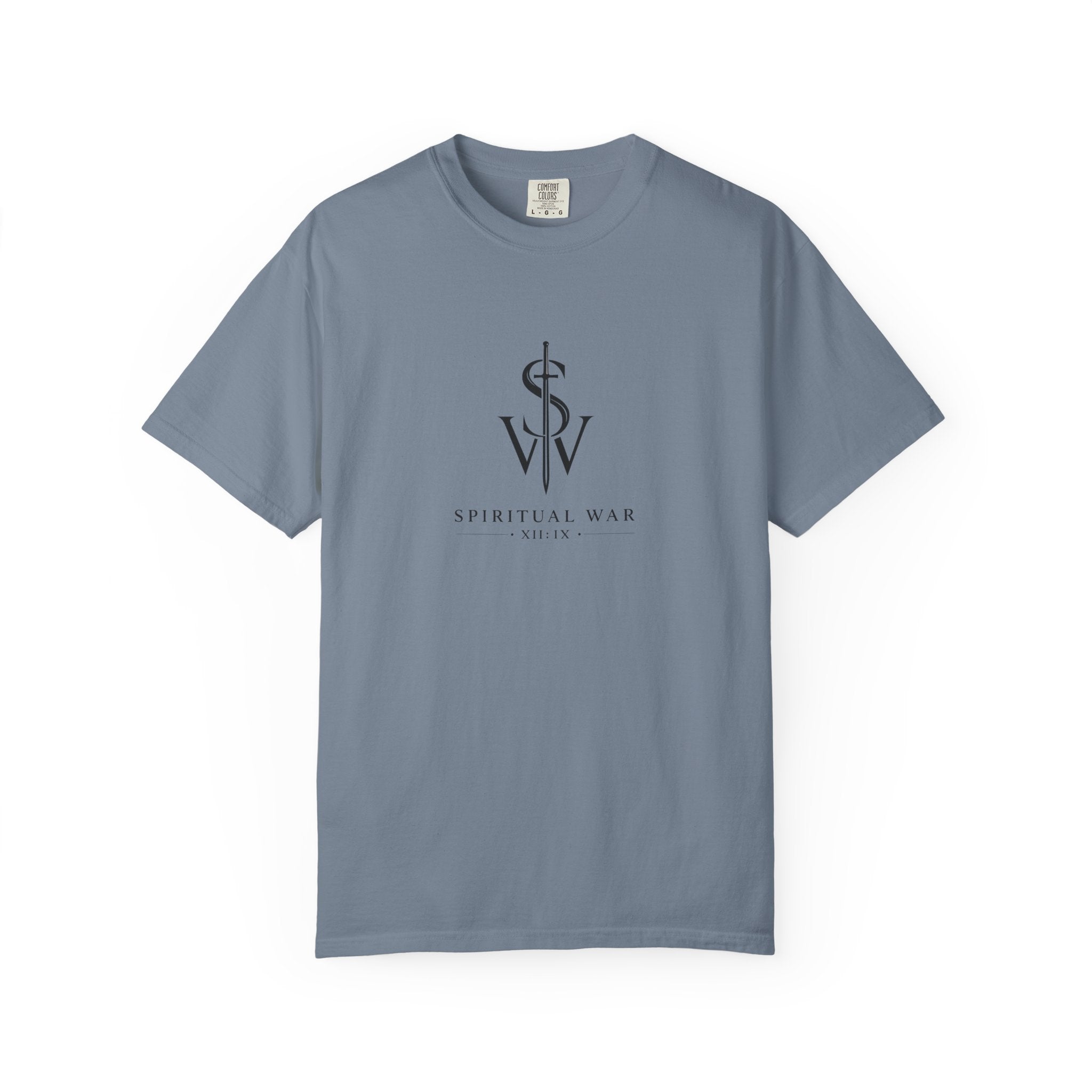 Spiritual War Club Logo T-Shirt — Minimalist Faith Graphic Tee
