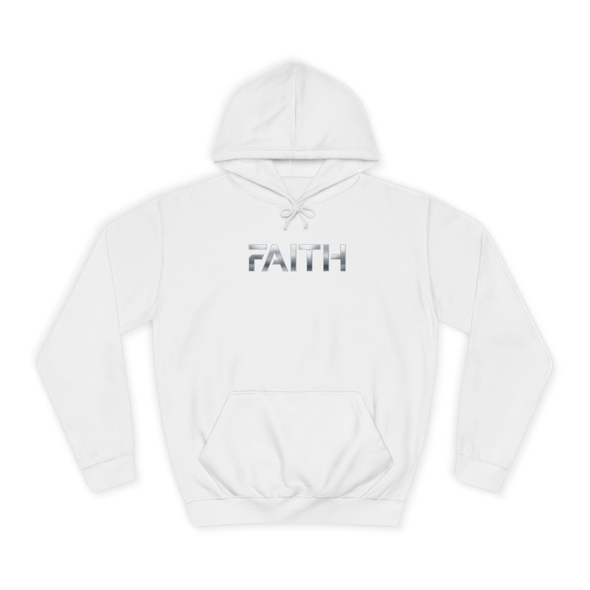 Faith Reflective Hoodie — Minimalist Light-Catching Pullover