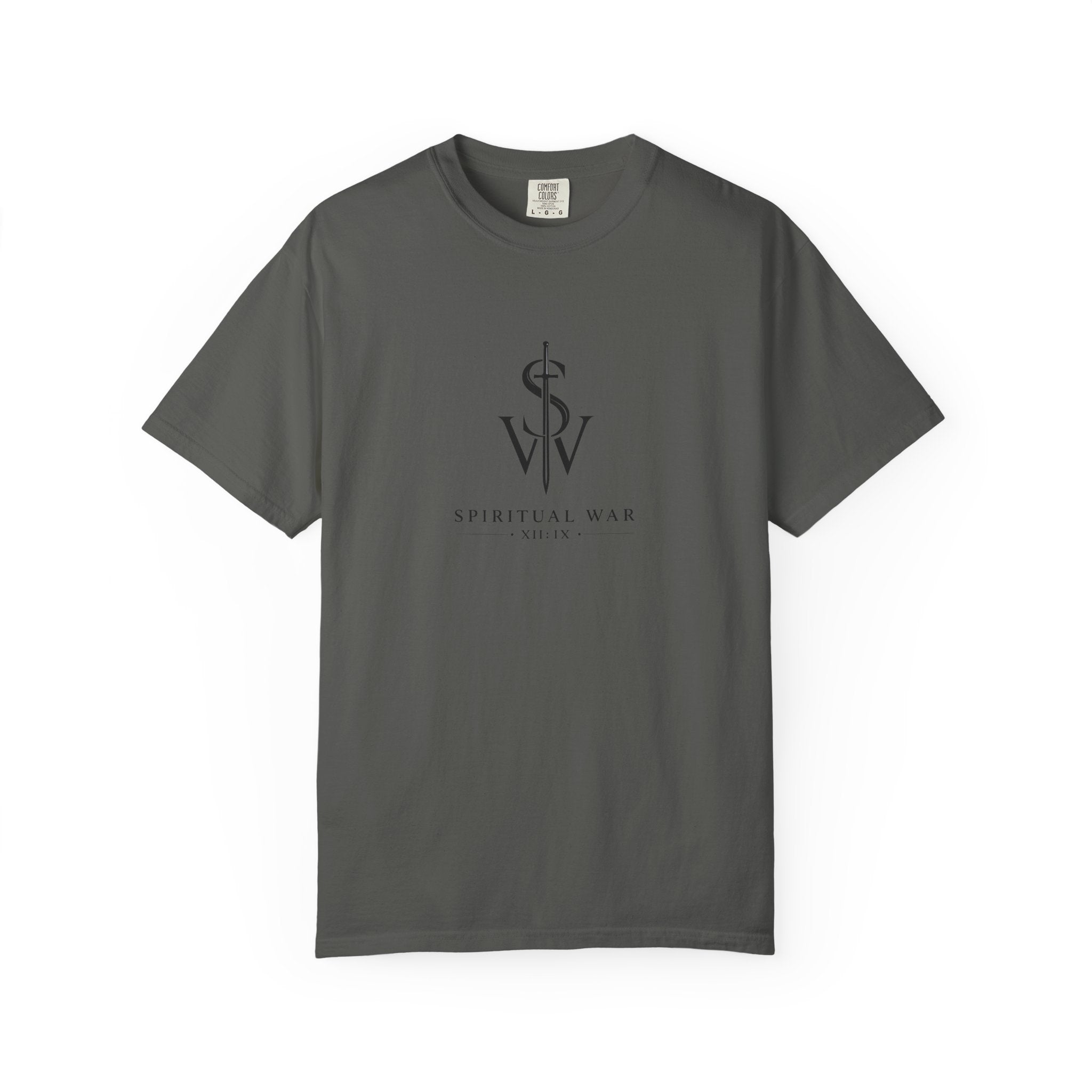 Spiritual War Club Logo T-Shirt — Minimalist Faith Graphic Tee