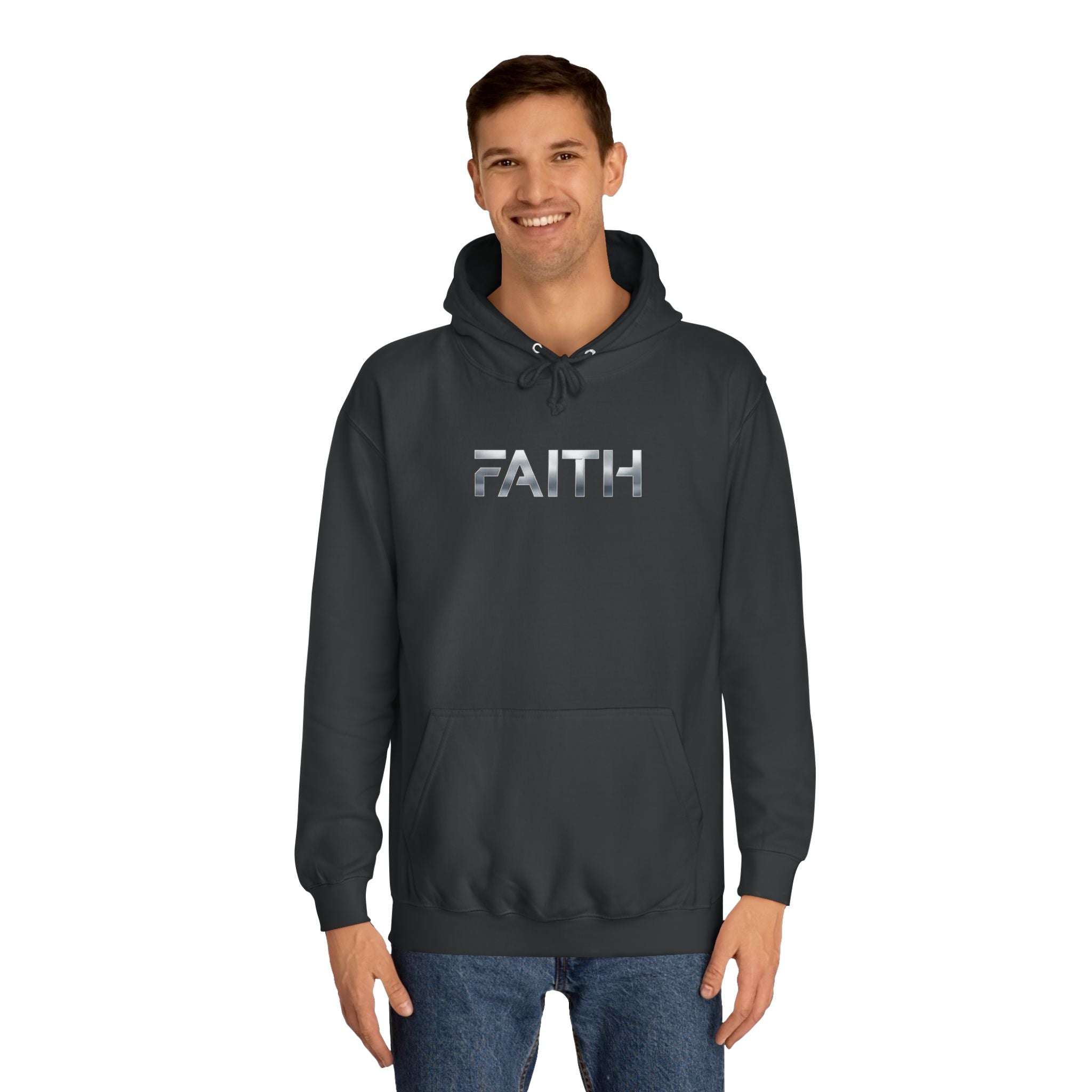 Faith Reflective Hoodie — Minimalist Light-Catching Pullover