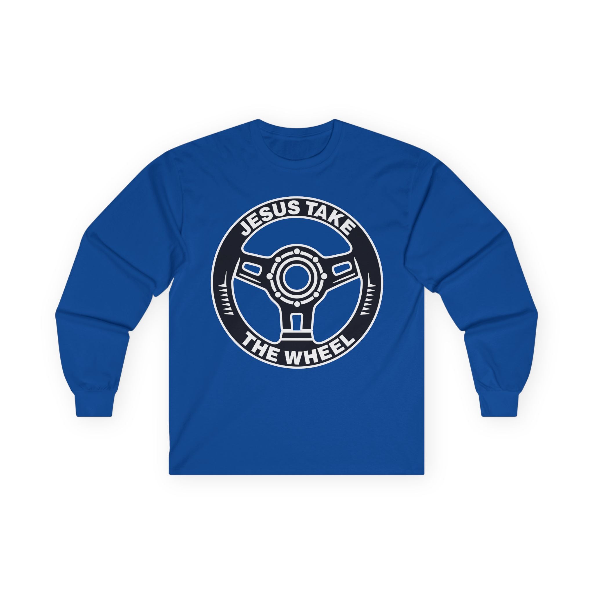 Scripture Long Sleeve Tee — Vintage-Feel Faith Top