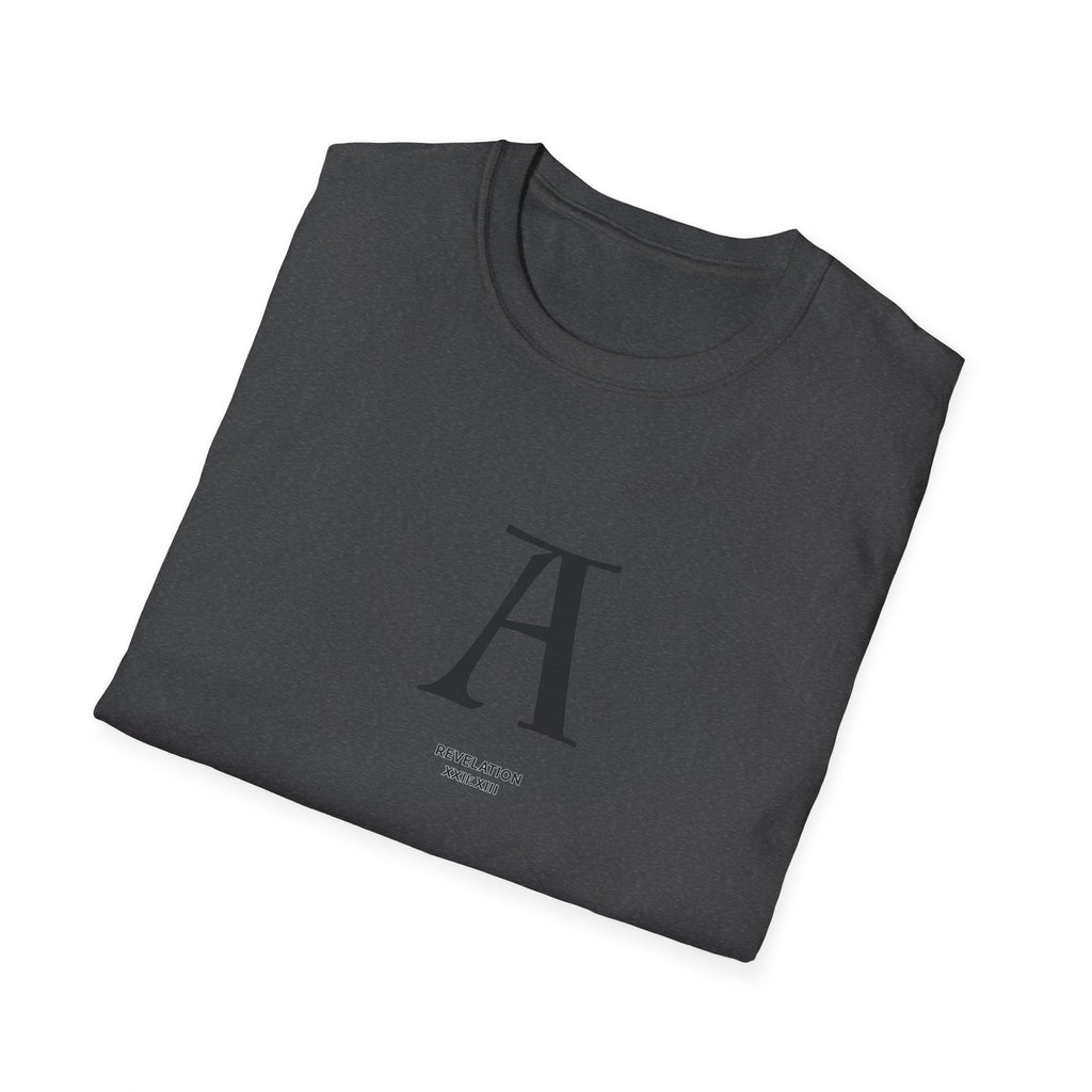 Letter A Minimalist Monogram T-Shirt — Classic Initial Graphic Tee