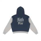 Faith Over Fear Colour Block Zip Hoodie