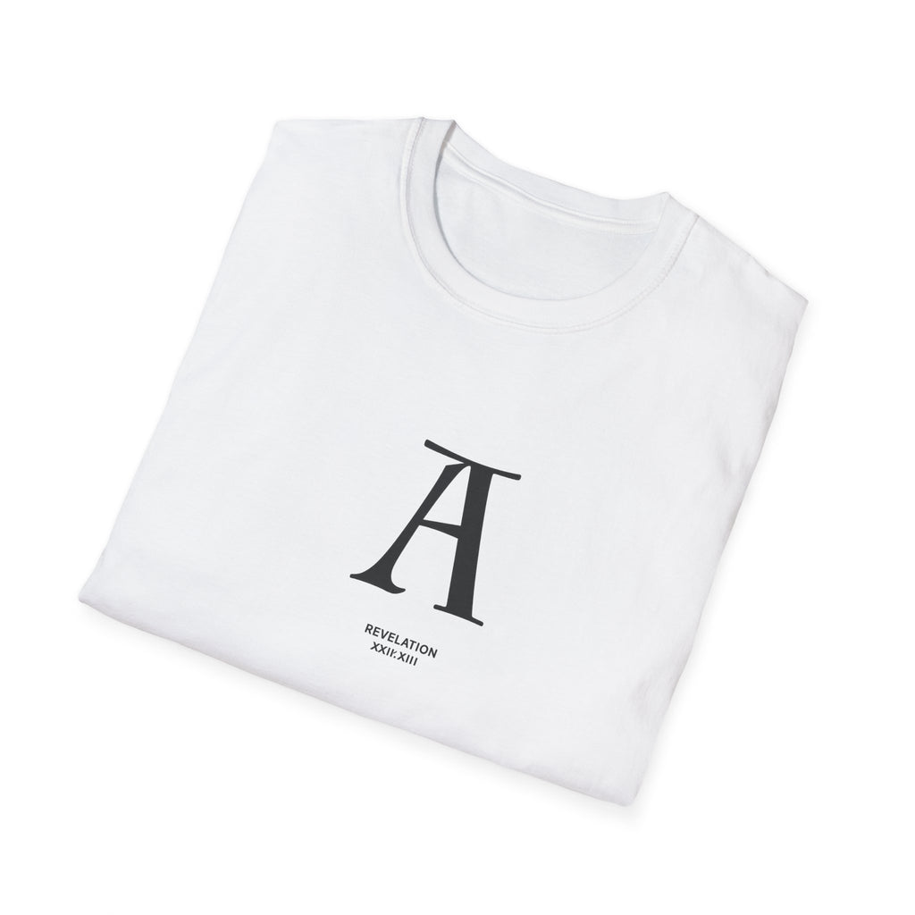 Letter A Minimalist Monogram T-Shirt — Classic Initial Graphic Tee