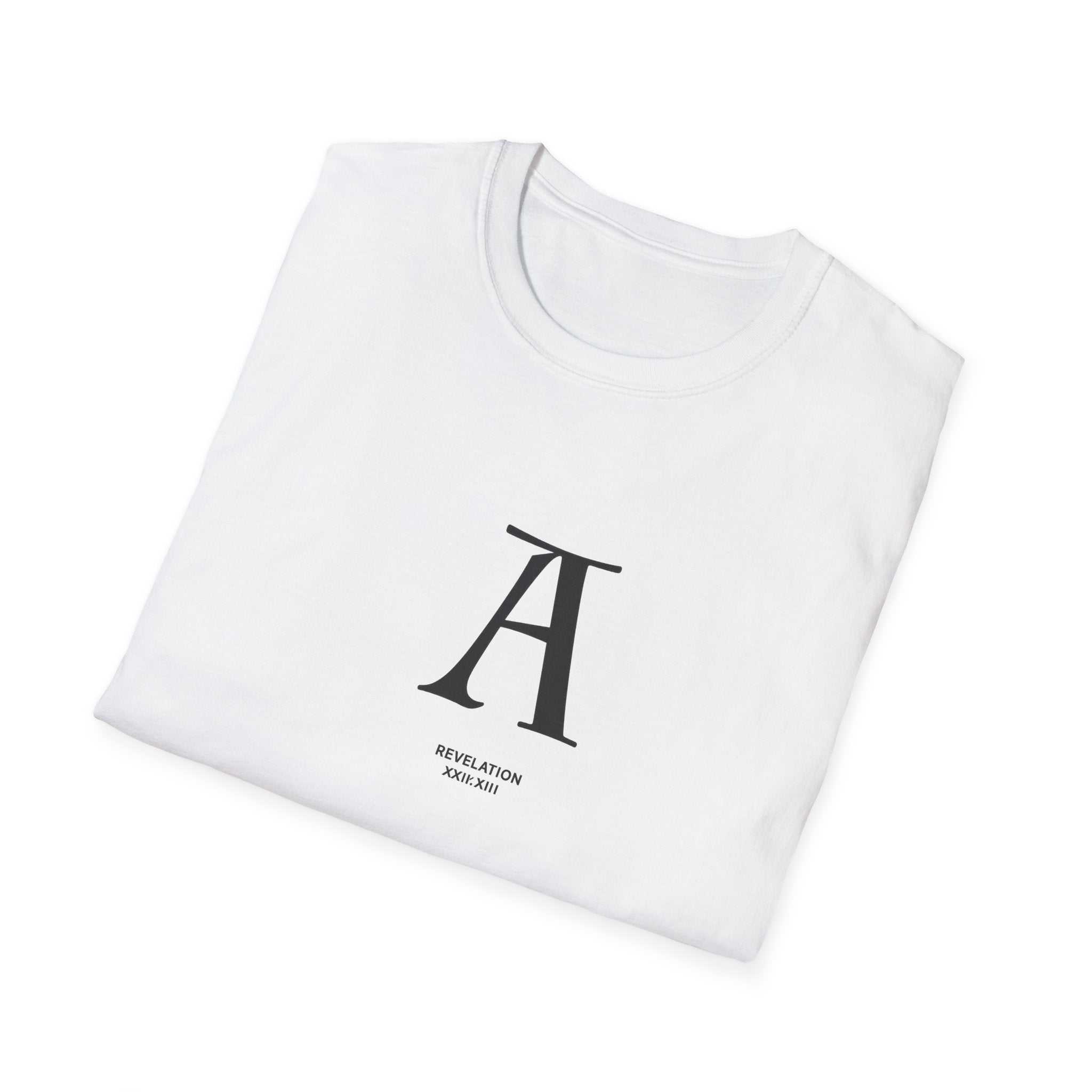 Letter A Minimalist Monogram T-Shirt — Classic Initial Graphic Tee