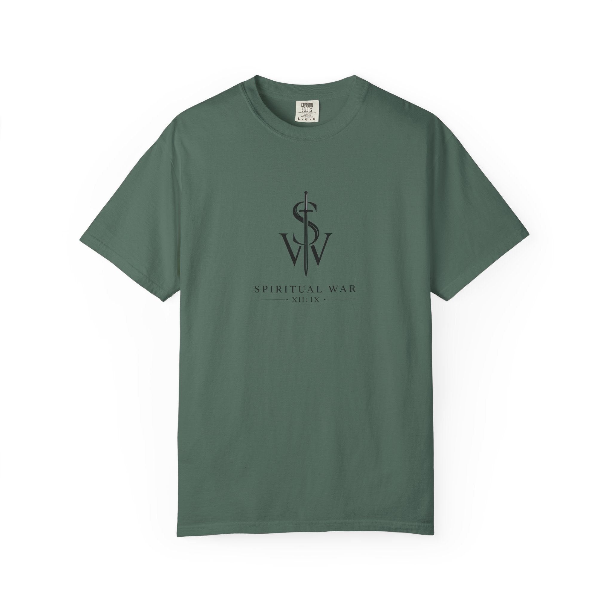 Spiritual War Club Logo T-Shirt — Minimalist Faith Graphic Tee