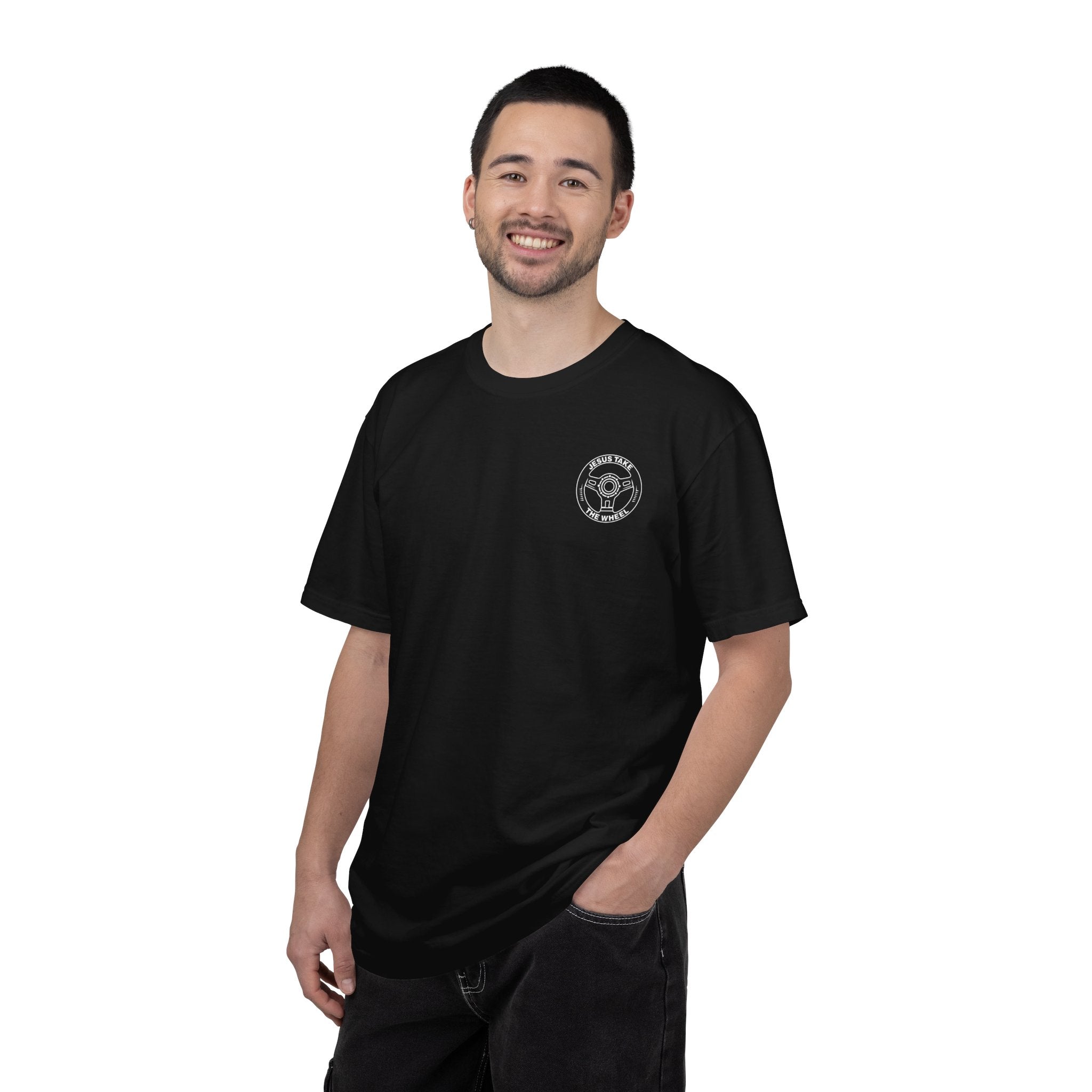 Jesus Take The Wheel T-Shirt — Steering Wheel Graphic Tee