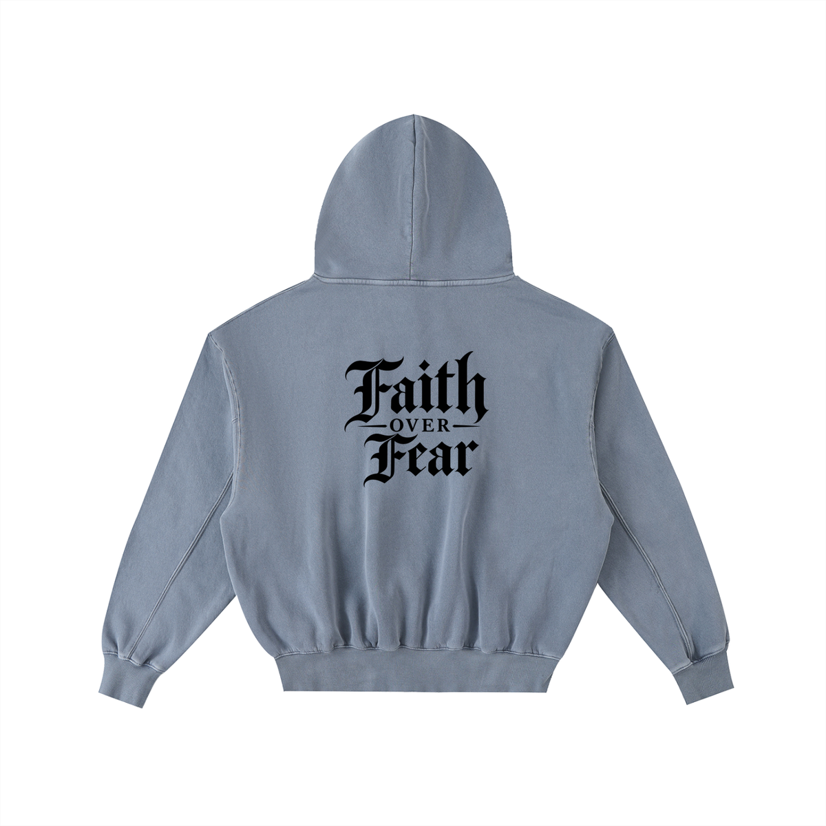FAITH OVER FEAR — VINTAGE WASH FLEECE HOODIE