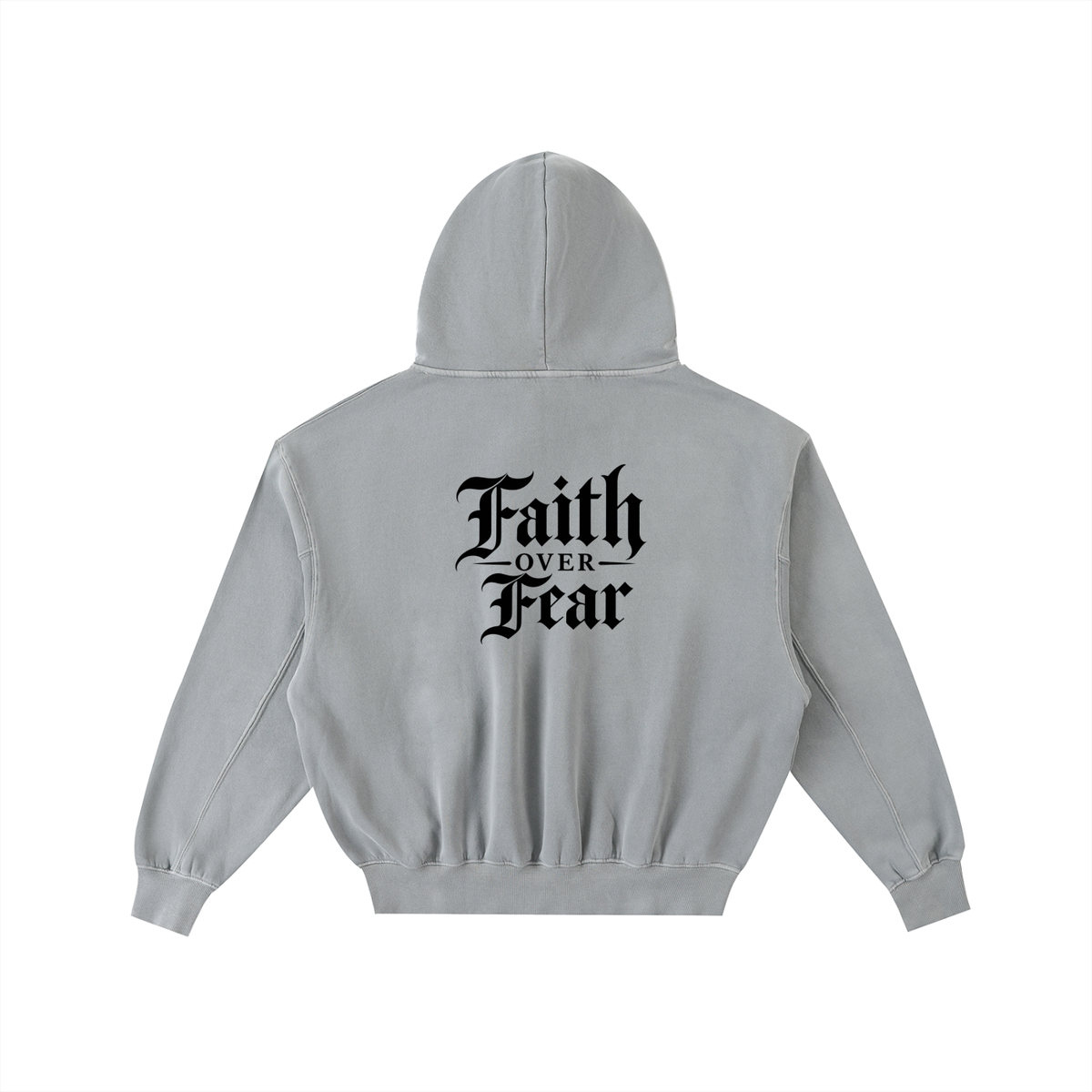 FAITH OVER FEAR — VINTAGE WASH FLEECE HOODIE