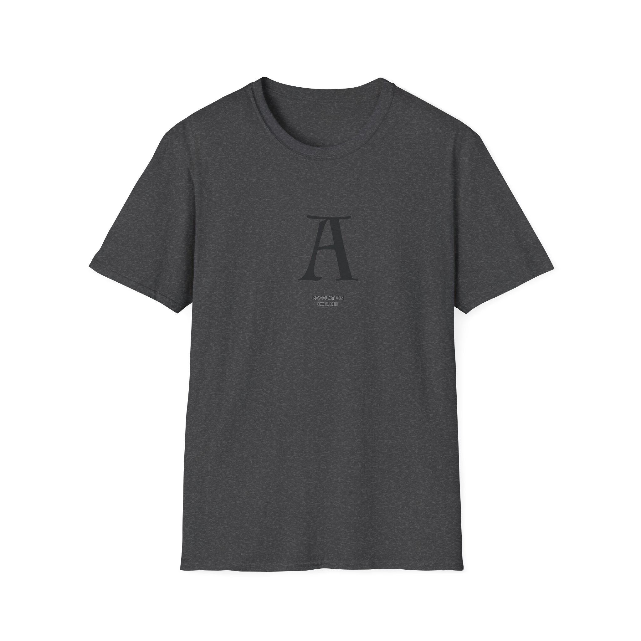Letter A Minimalist Monogram T-Shirt — Classic Initial Graphic Tee