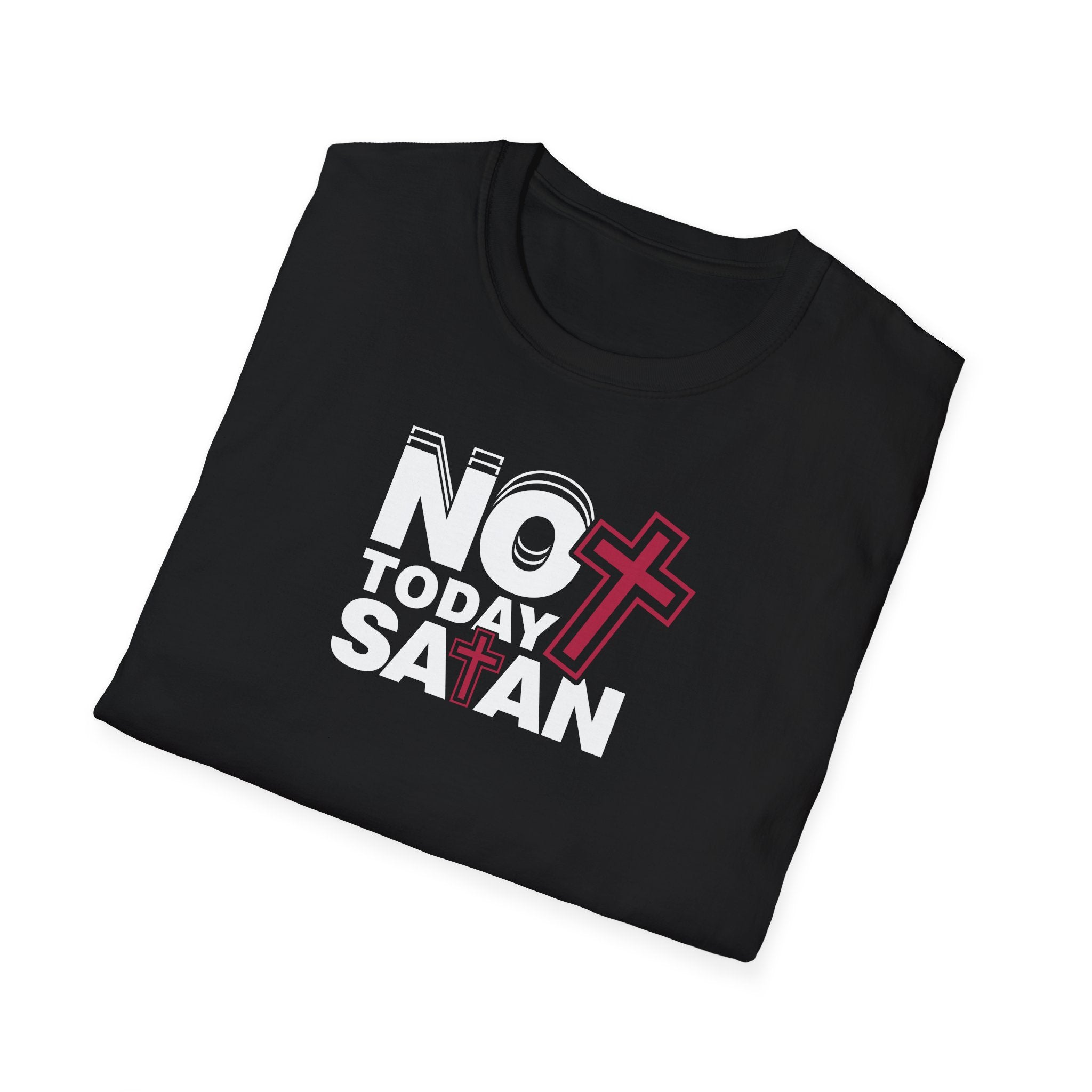 Minimalist Cross T-Shirt — Subtle Dual-Cross Faith Tee