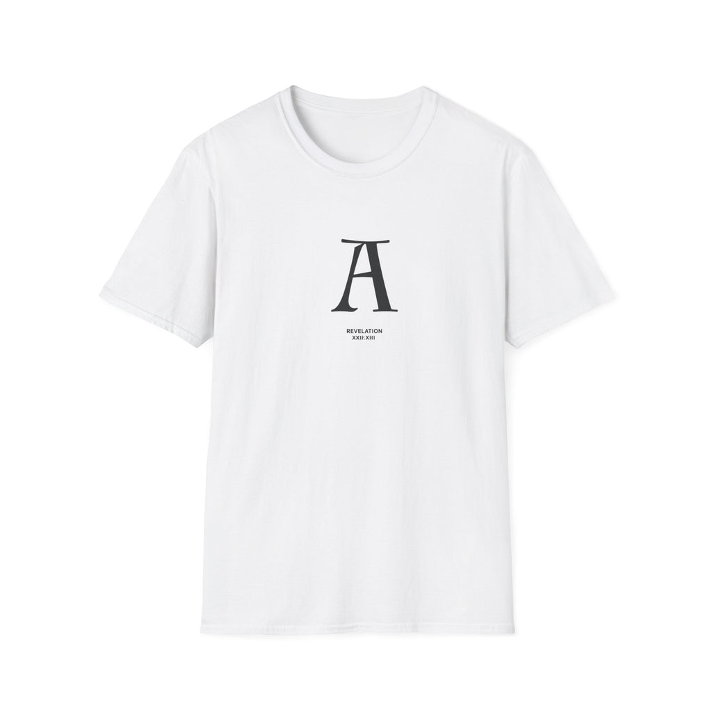 Letter A Minimalist Monogram T-Shirt — Classic Initial Graphic Tee