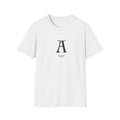 Letter A Minimalist Monogram T-Shirt — Classic Initial Graphic Tee
