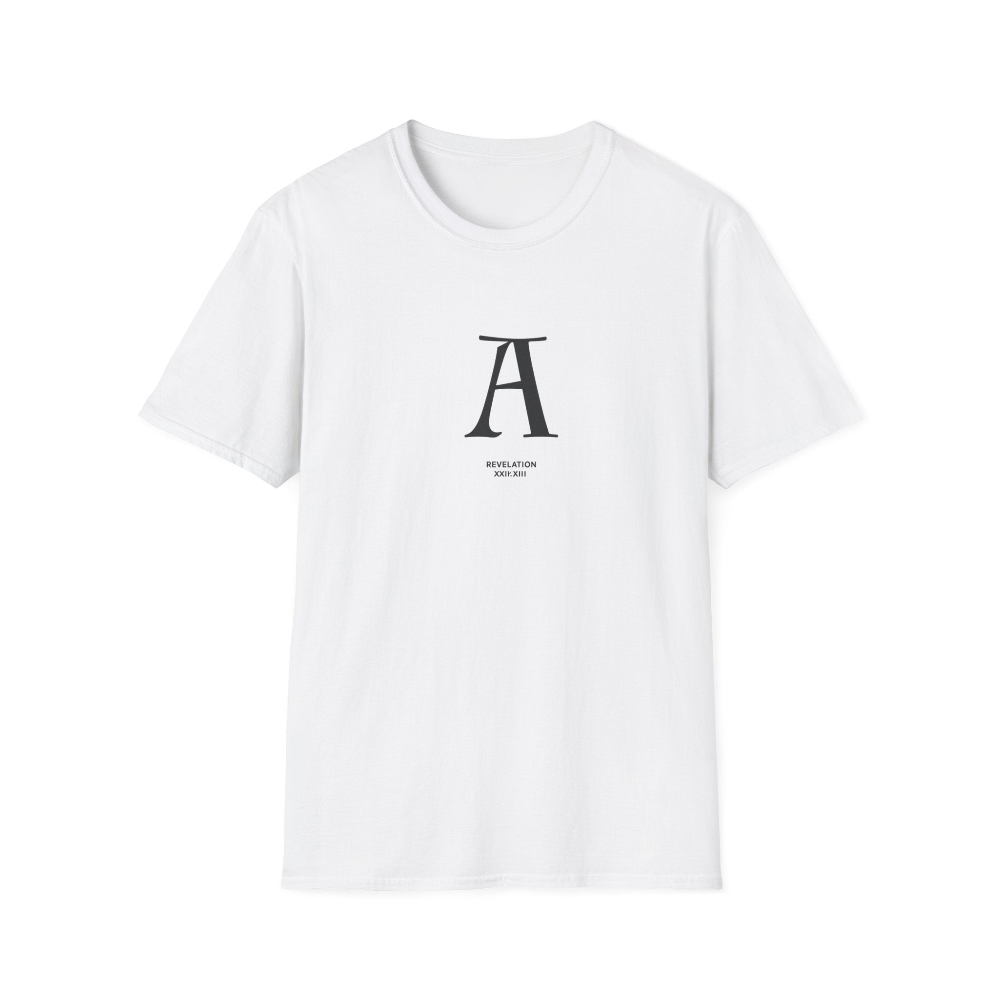 Letter A Minimalist Monogram T-Shirt — Classic Initial Graphic Tee