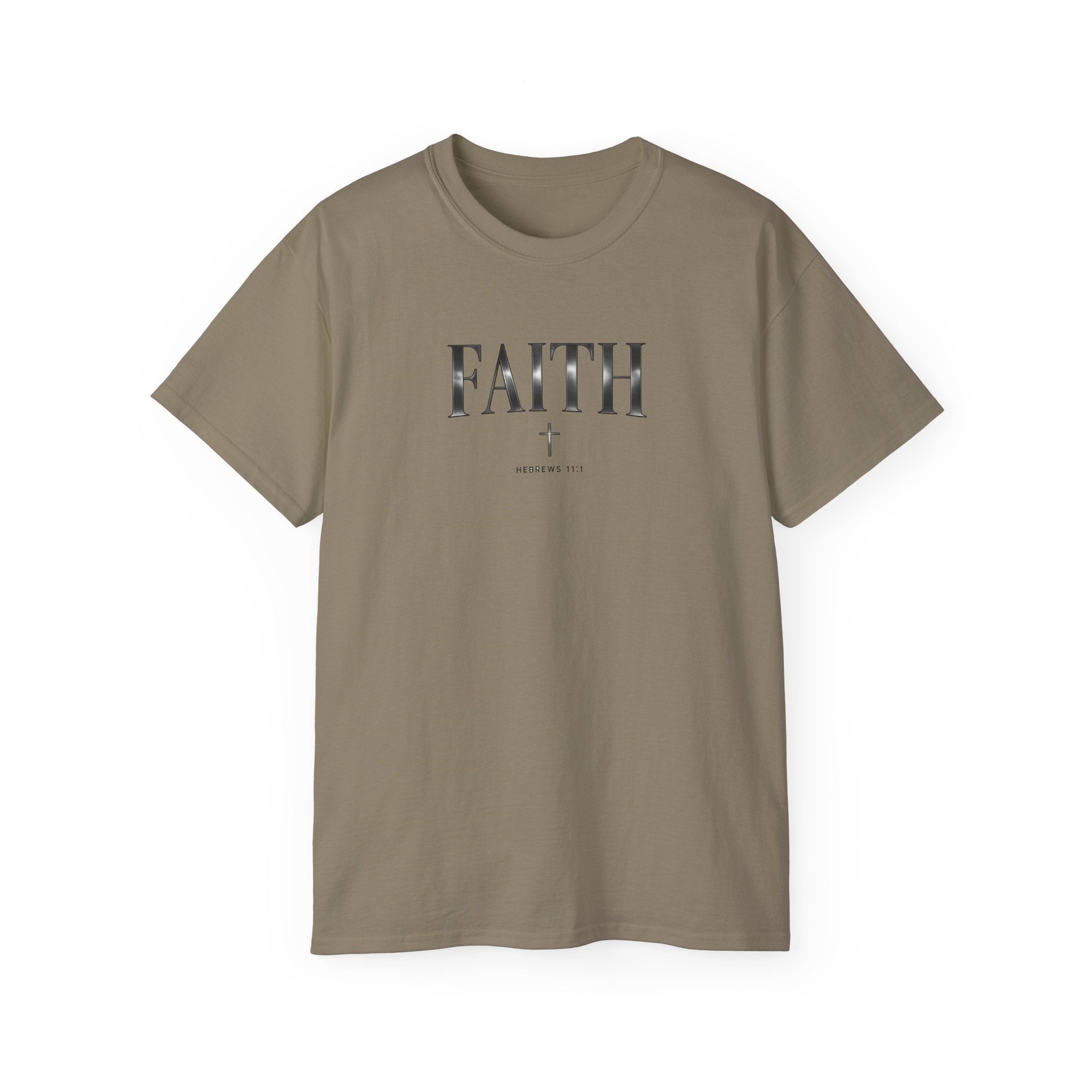 Faith Graphic Tee — Minimal Christian Cross T-Shirt (FAITH)