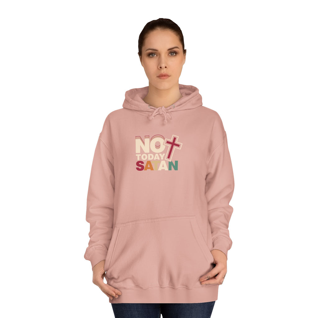 Not Today Satan Hoodie — Bold Spiritual Graphic Pullover