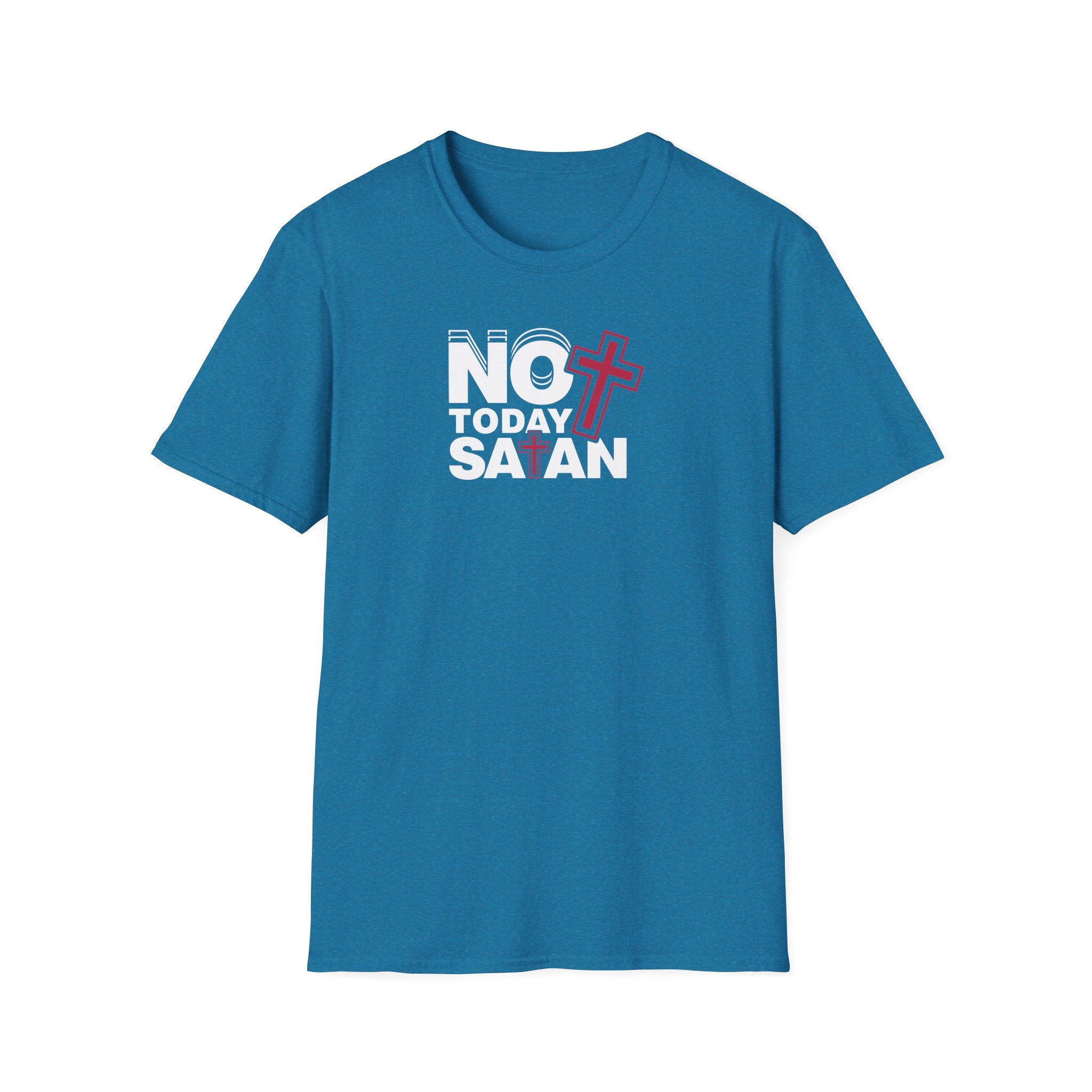 Minimalist Cross T-Shirt — Subtle Dual-Cross Faith Tee