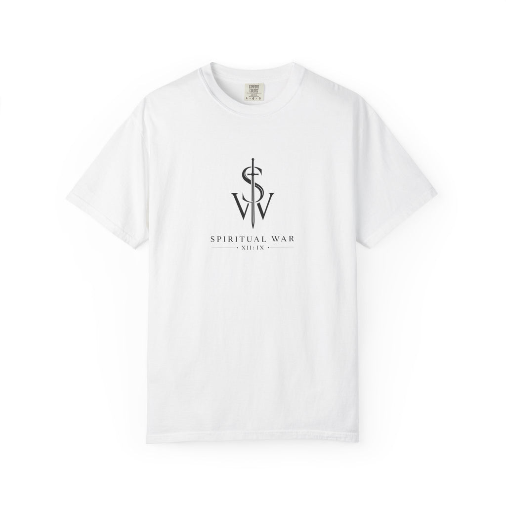 Spiritual War Club Logo T-Shirt — Minimalist Faith Graphic Tee