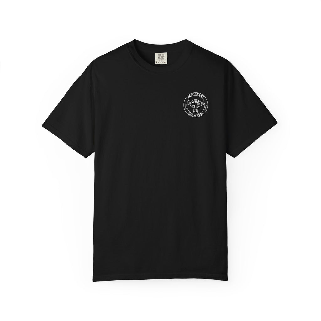 Jesus Take The Wheel T-Shirt — Steering Wheel Graphic Tee