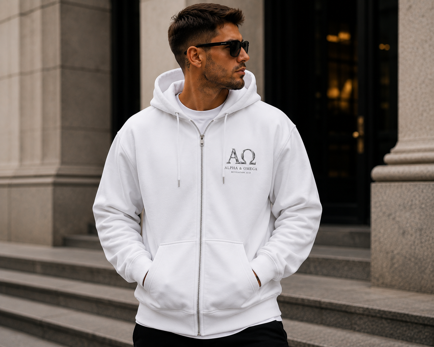 Alpha & Omega Zip Hoodie