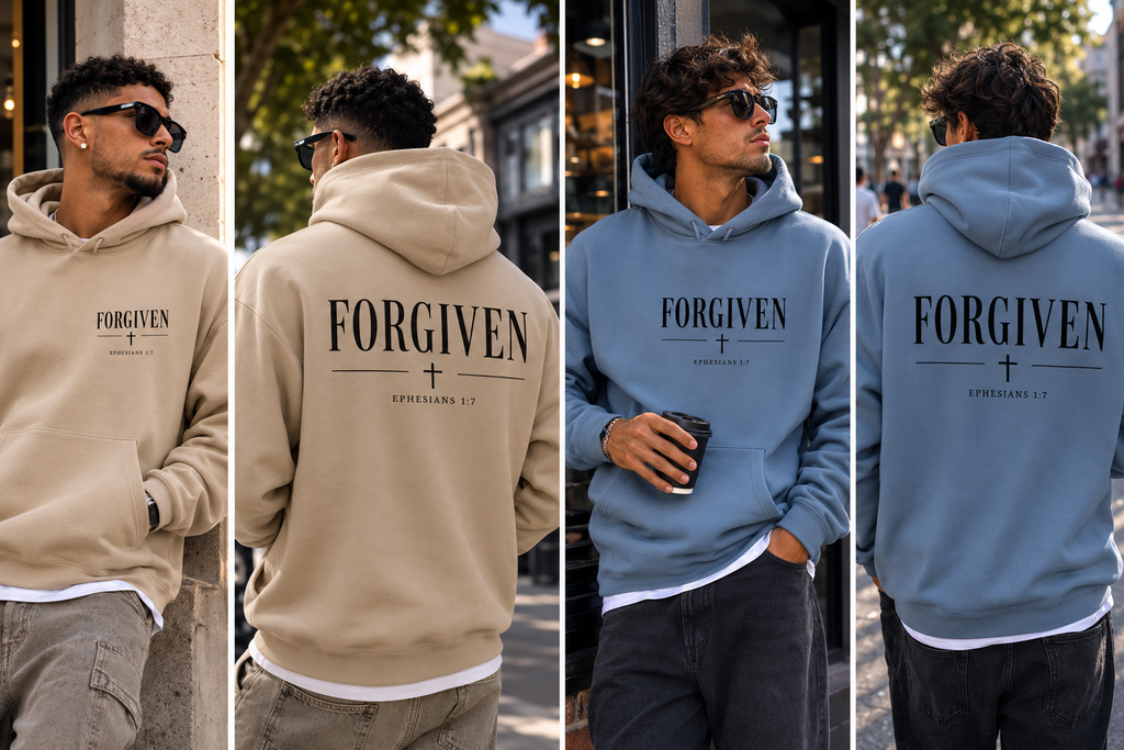 Forgiven Hoodie — Christian Faith Hoodie | Ephesians 1:7