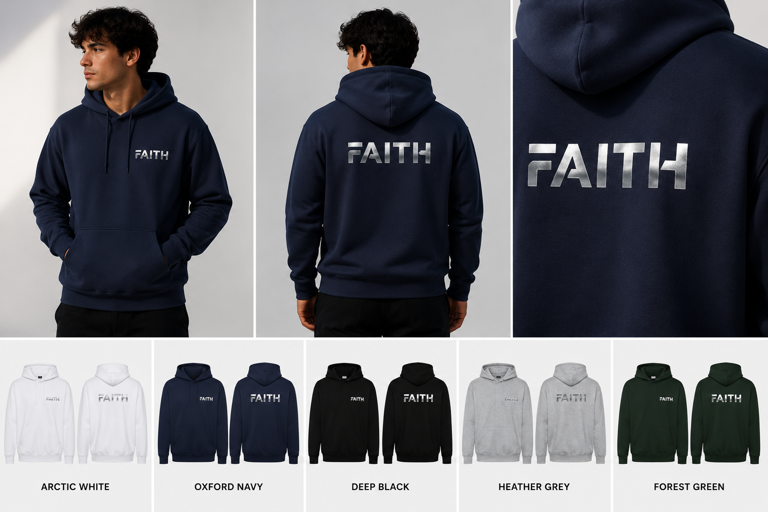 Faith Reflective Hoodie