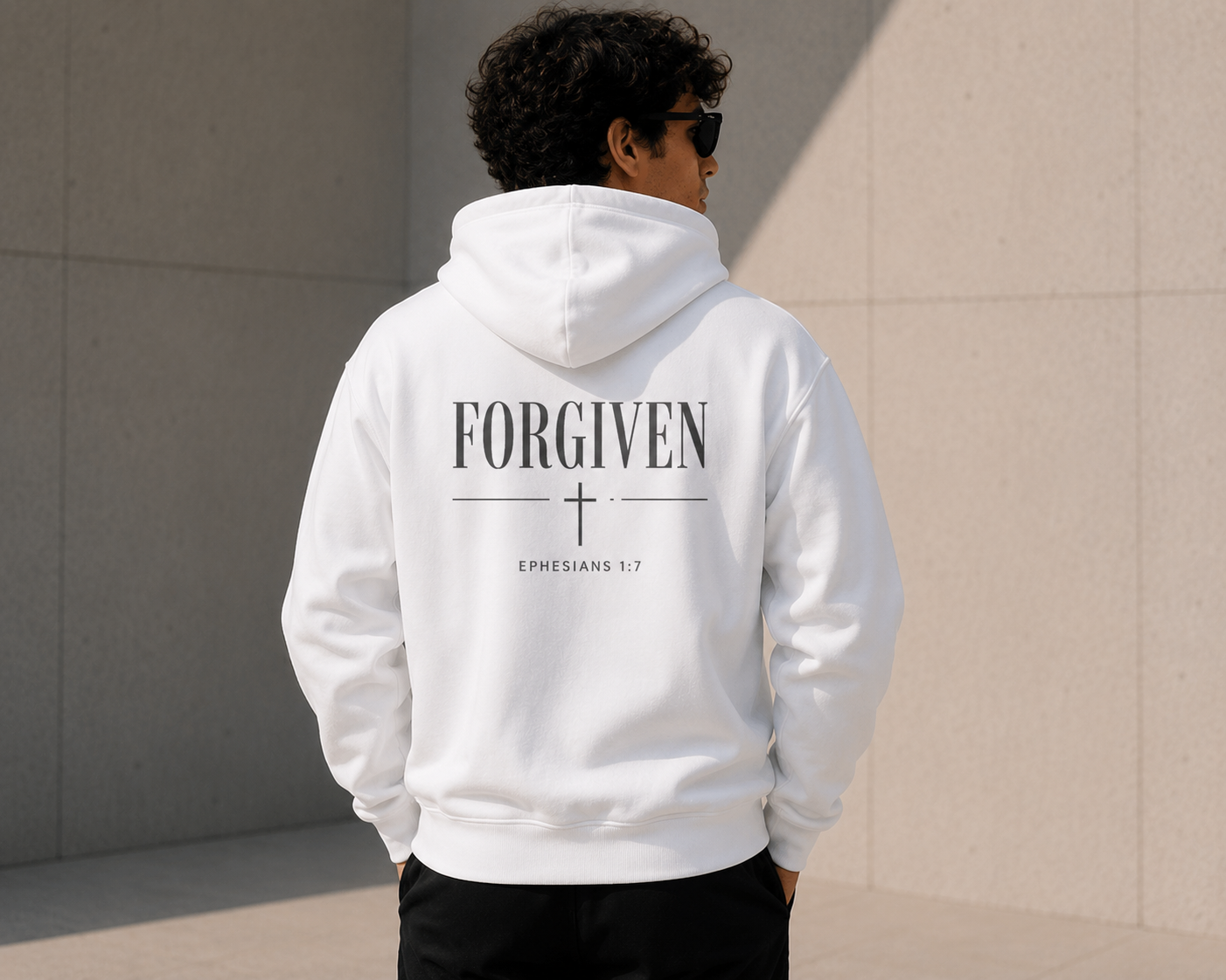 Forgiven Hoodie — Christian Faith Hoodie | Ephesians 1:7