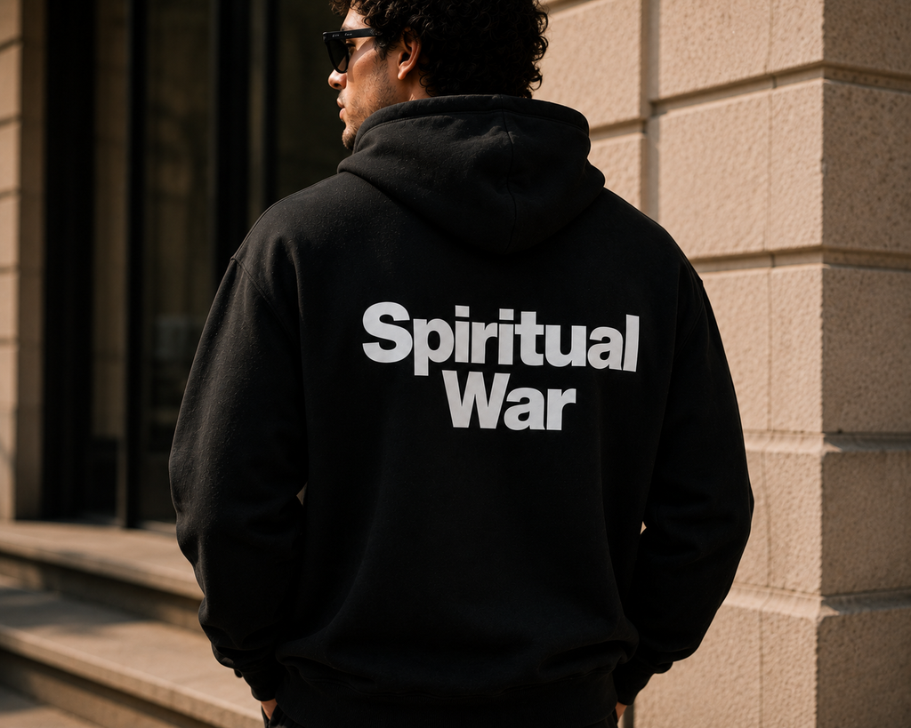 Spiritual War Premium zip Hoodie