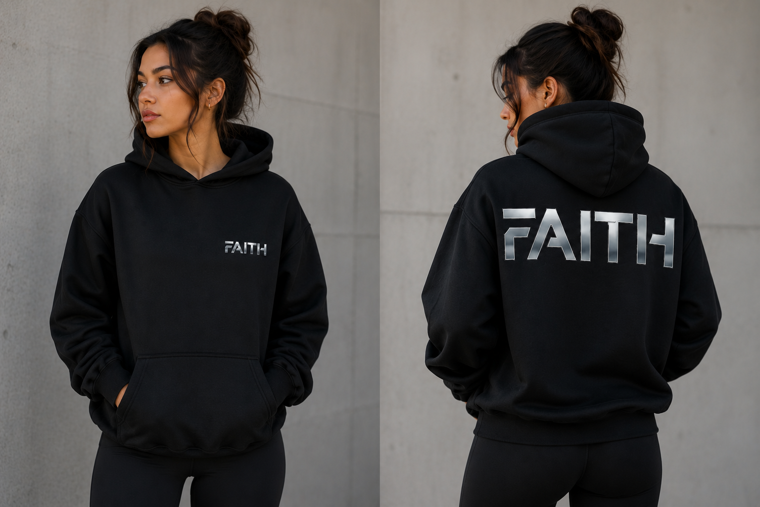 Faith Reflective Hoodie