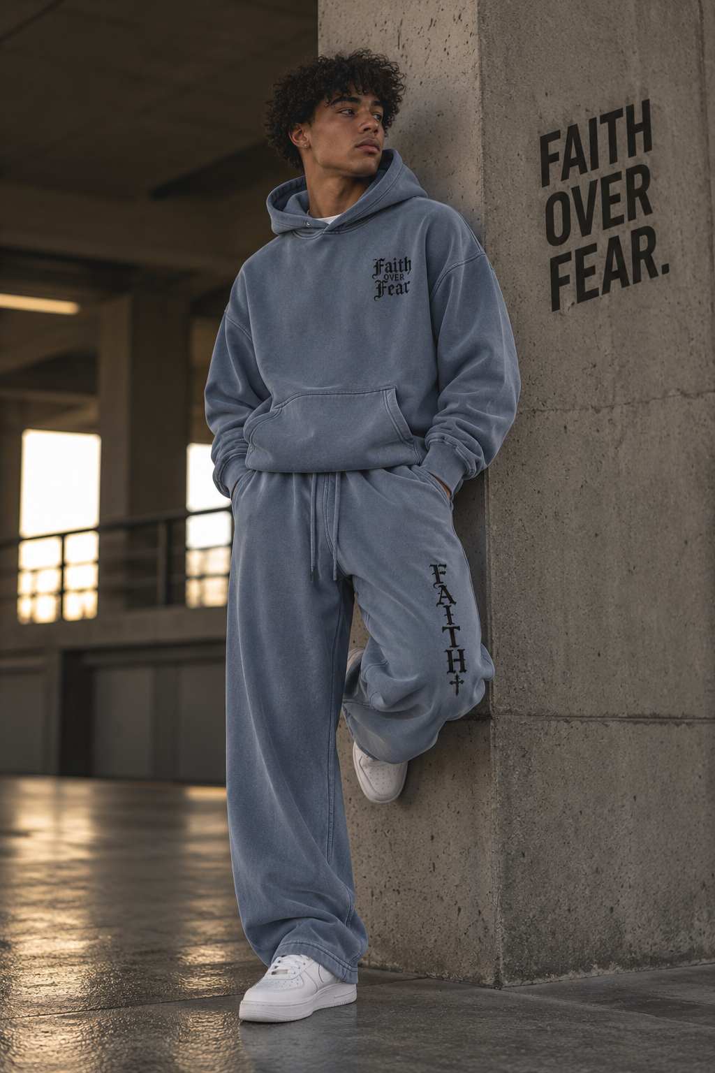 FAITH Washed Fleece Sweatpants