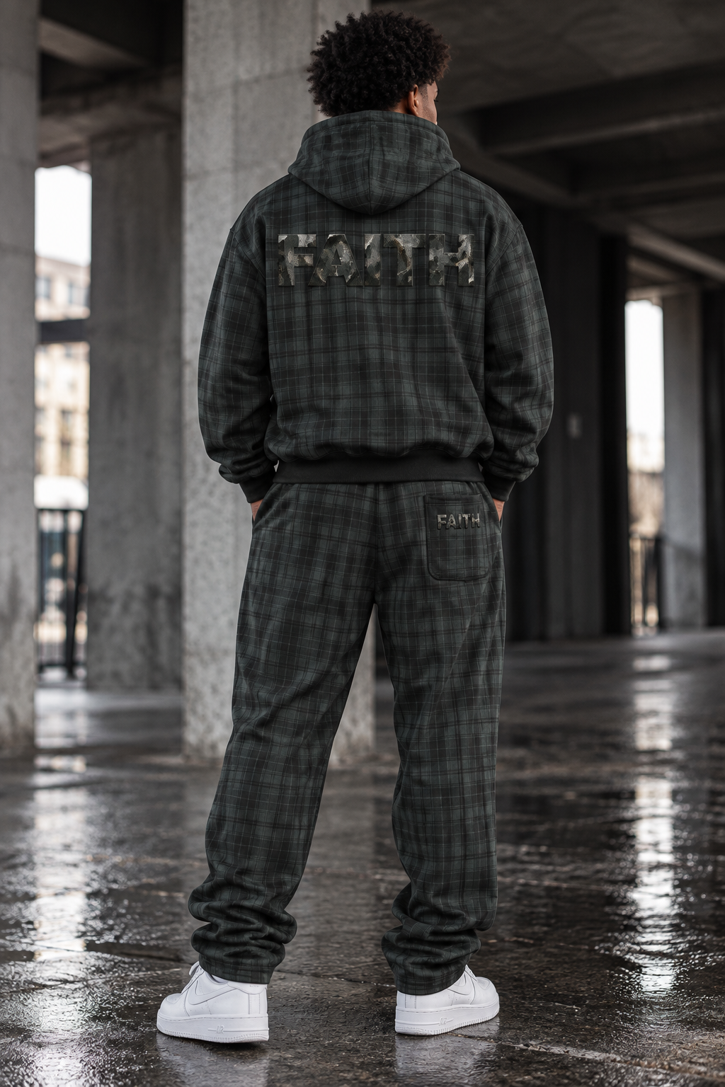 Faith — Plaid Hoodie