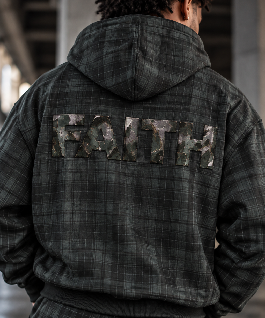Faith — Plaid Hoodie