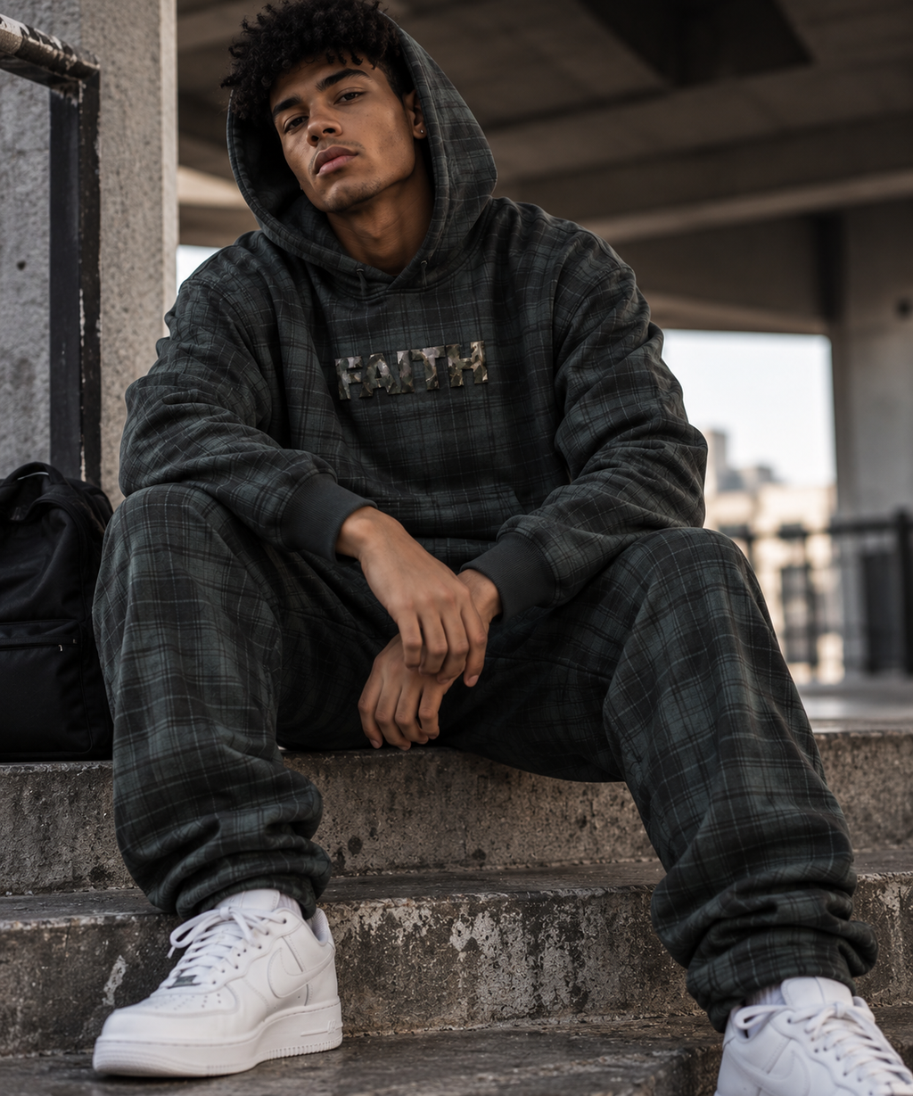 Faith — Plaid Hoodie
